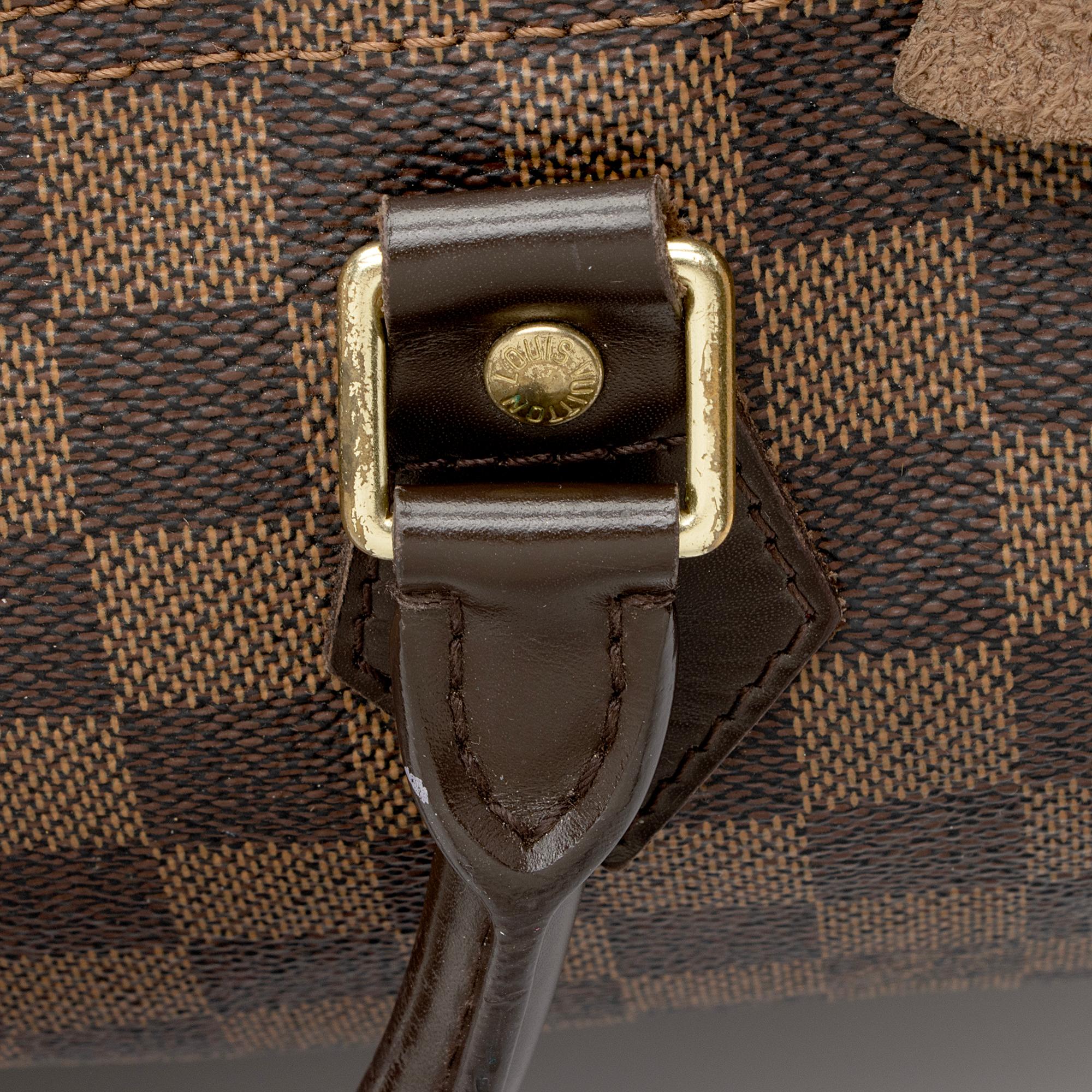 Louis Vuitton Damier Ebene Speedy 35 Satchel (SHF-ornY4j)