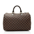 Louis Vuitton Damier Ebene Speedy 35 Satchel (SHF-ornY4j)