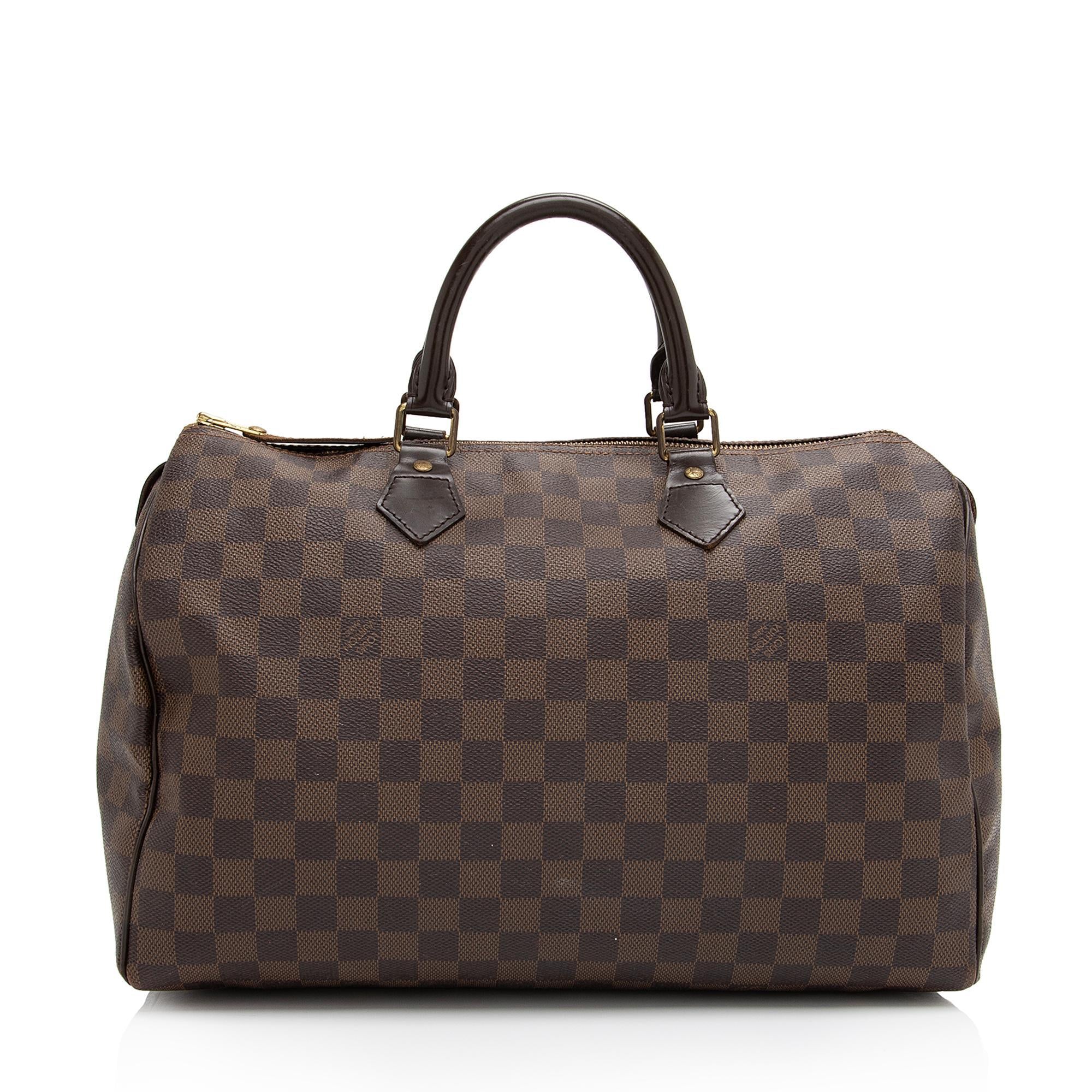 Louis Vuitton Damier Ebene Speedy 35 Satchel (SHF-Jmeppd)