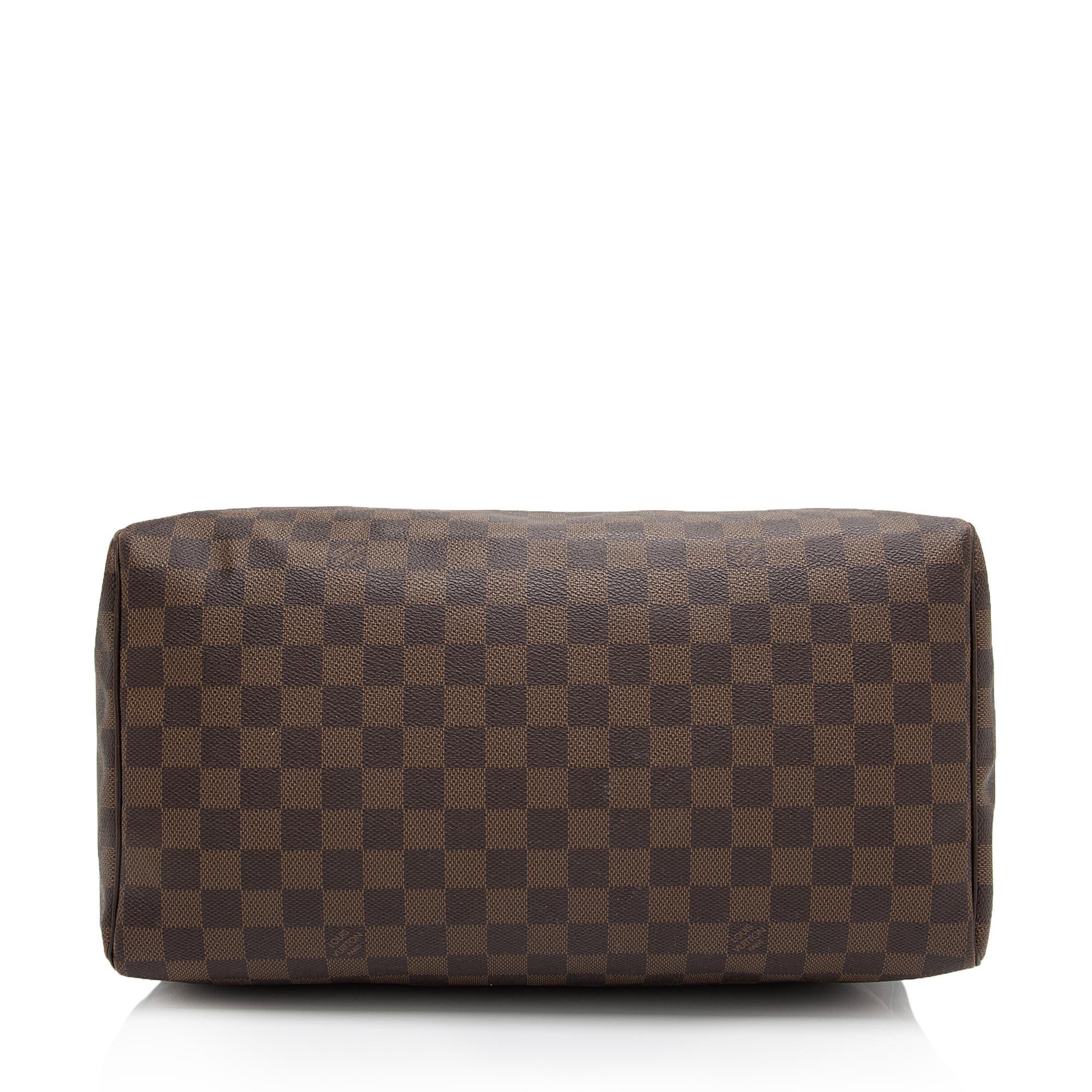 Louis Vuitton Damier Ebene Speedy 35 Satchel (SHF-Jmeppd)