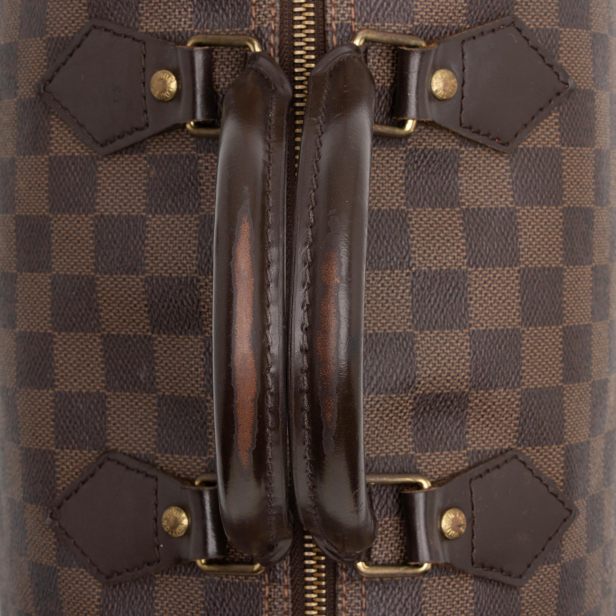 Louis Vuitton Damier Ebene Speedy 35 Satchel (SHF-Jmeppd)