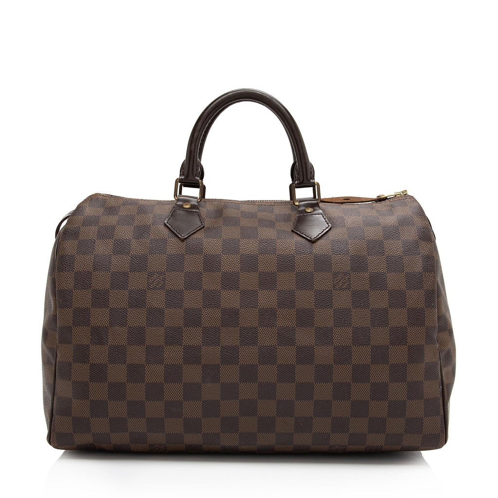 Louis Vuitton Damier Ebene Speedy 35 Satchel (SHF-Jmeppd)