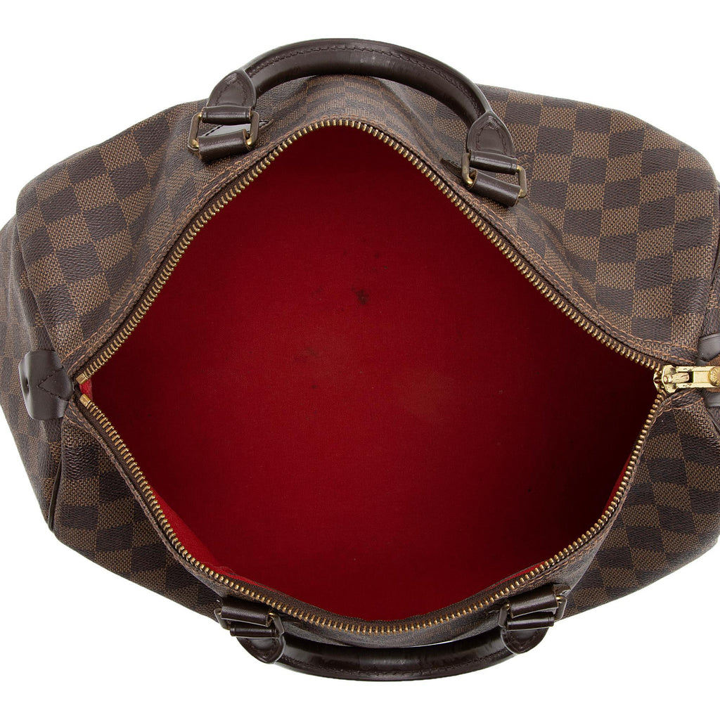 Louis Vuitton Damier Ebene Speedy 35 Satchel (SHF-Jmeppd)