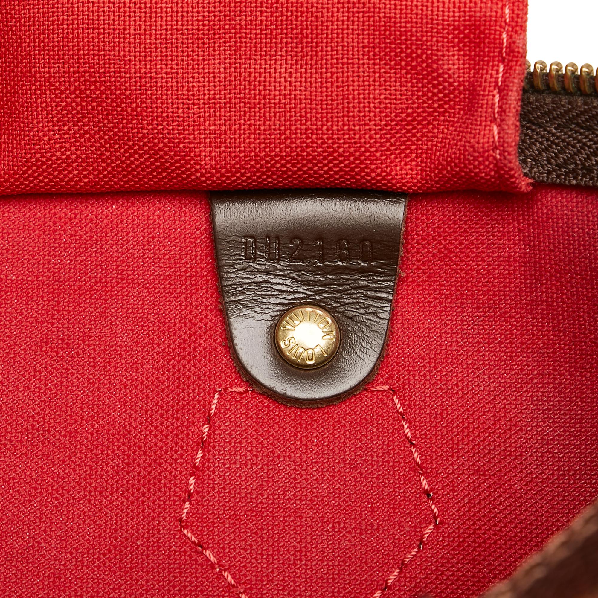 Louis Vuitton Damier Ebene Speedy 35 (SHG-35701)