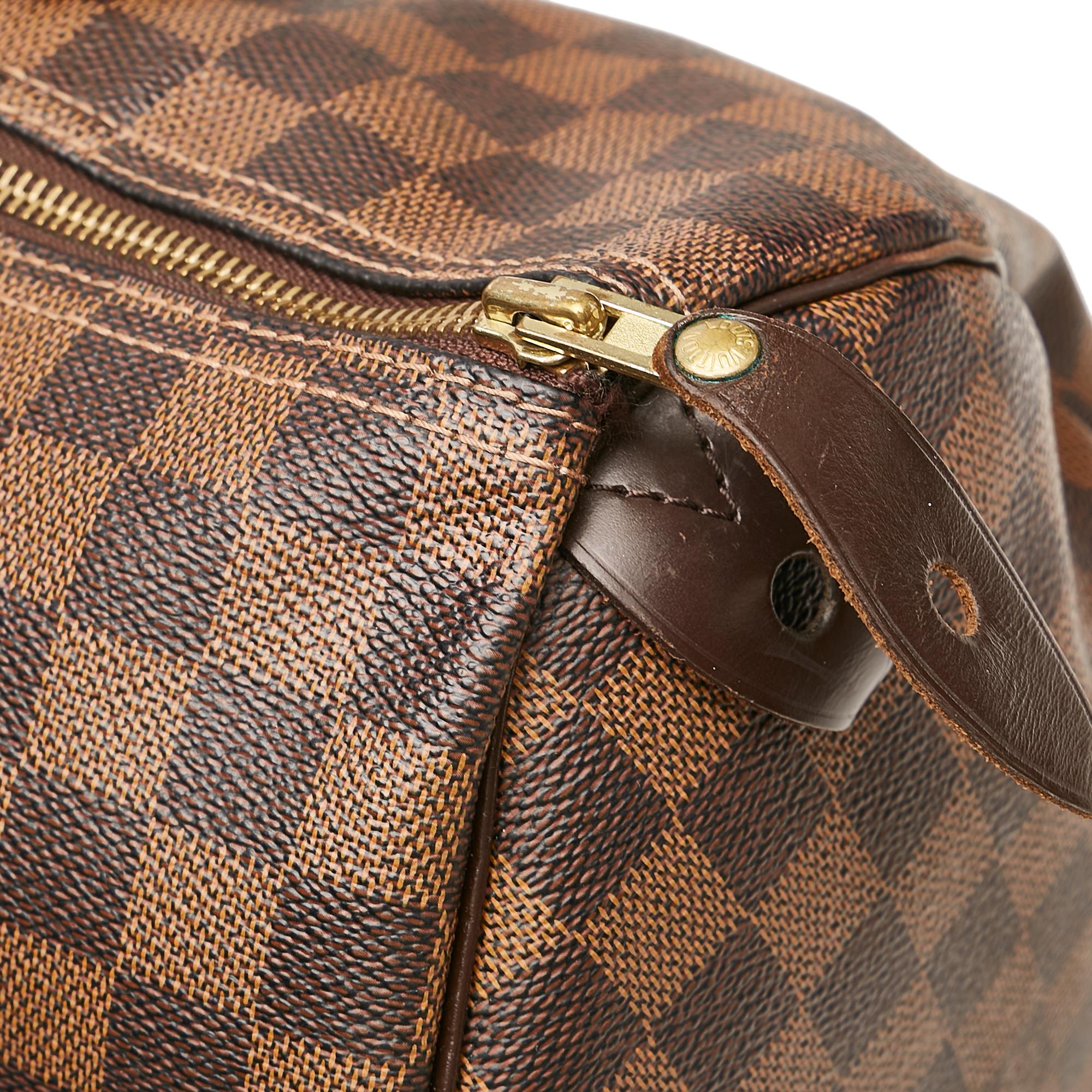 Louis Vuitton Damier Ebene Speedy 35 (SHG-35701)