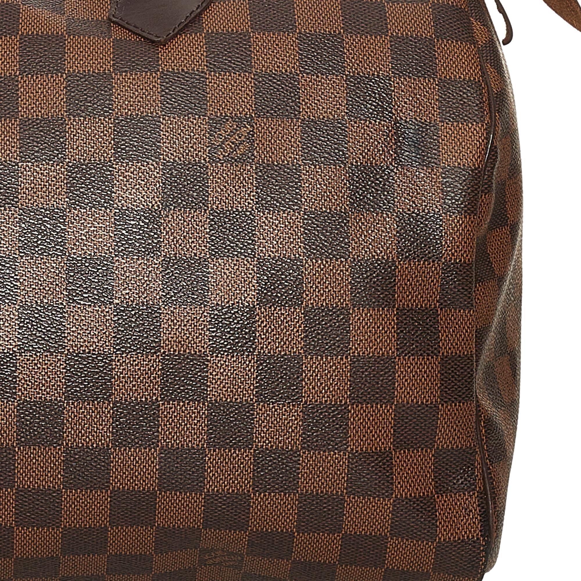 Louis Vuitton Damier Ebene Speedy 35 (SHG-35701)