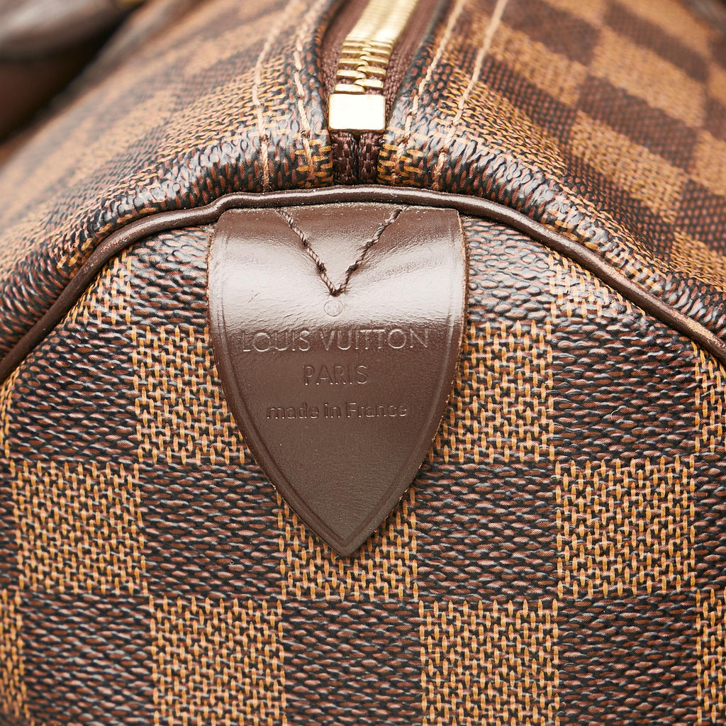 Louis Vuitton Damier Ebene Speedy 35 (SHG-35701)