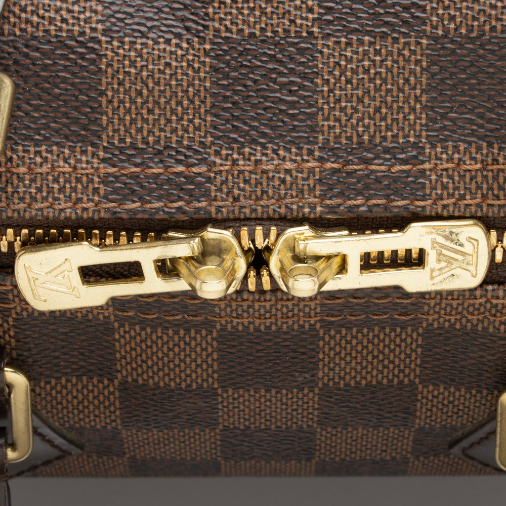 Louis Vuitton Damier Ebene Speedy Bandouliere 25 Satchel (SHF-aX43Y9)