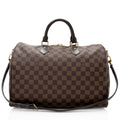 Louis Vuitton Damier Ebene Speedy Bandouliere 35 Satchel (SHF-20751)