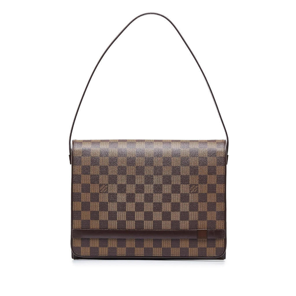 Louis Vuitton Damier Ebene Tribeca Carre (SHG-0I5RII)