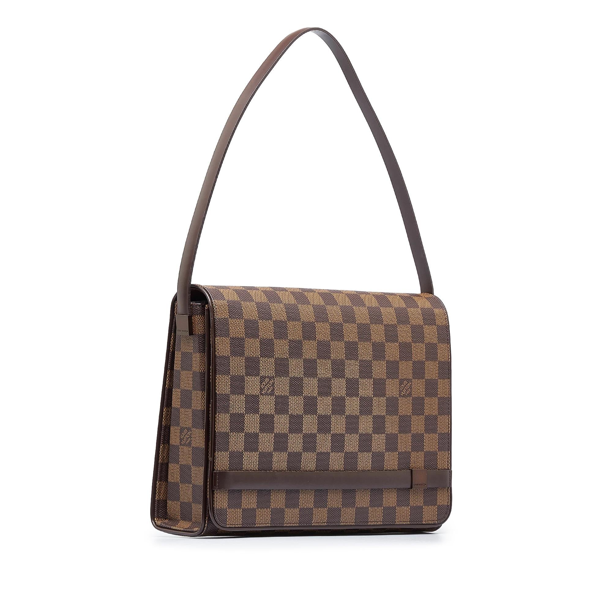 Louis Vuitton Damier Ebene Tribeca Carre (SHG-0I5RII)
