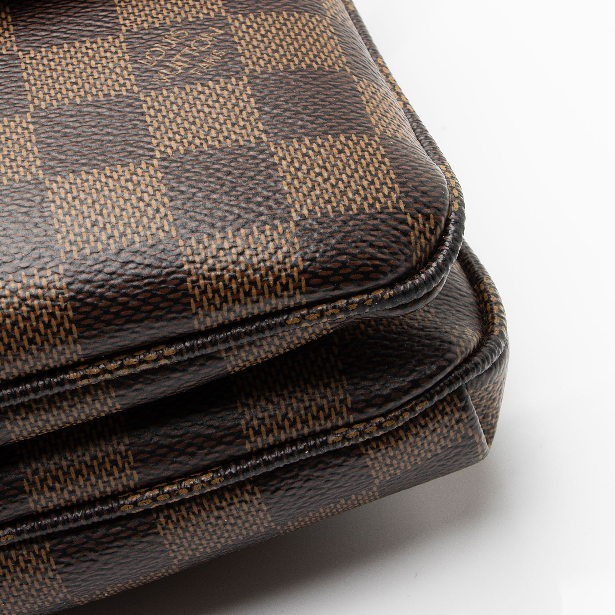 Louis Vuitton Damier Ebene Twice Shoulder Bag (SHF-zW9Acm)