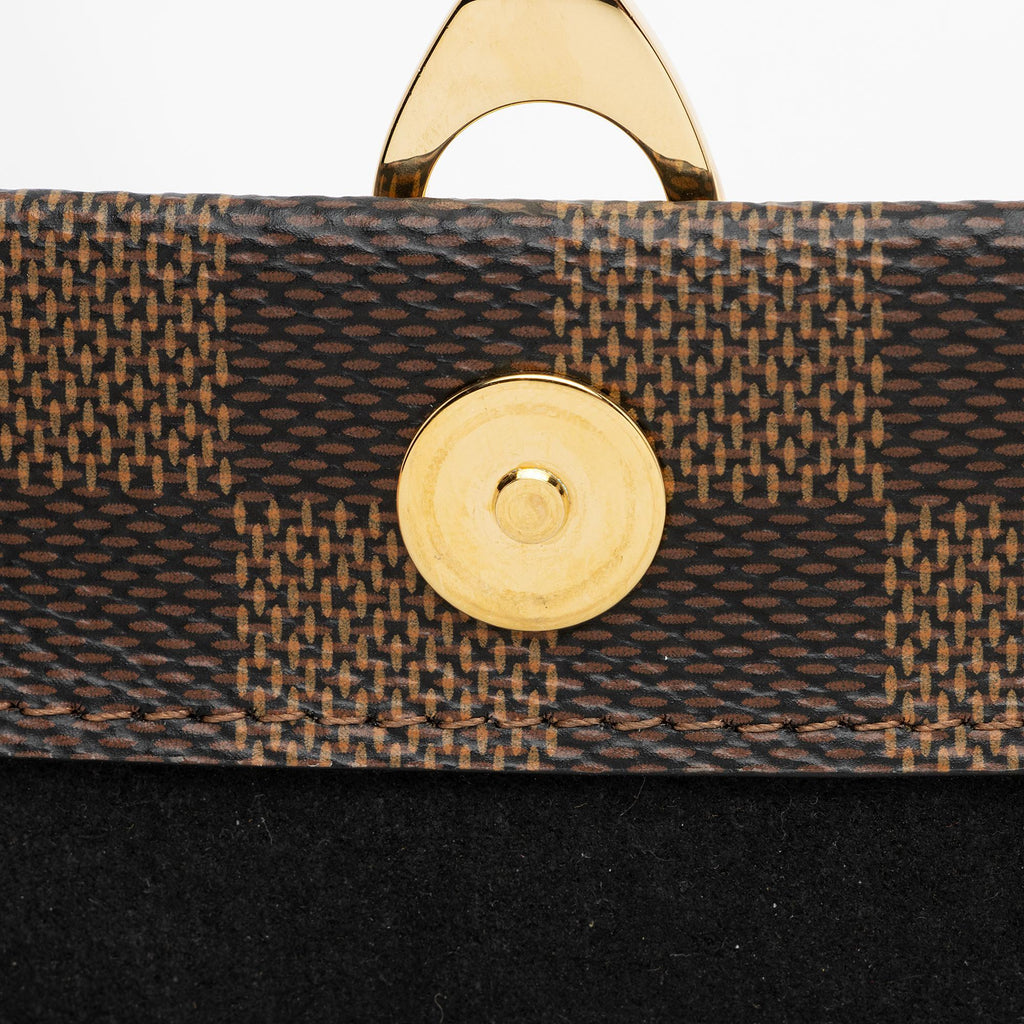 Louis Vuitton Damier Ebene Vavin Chain Wallet (SHF-Q7lkzh)