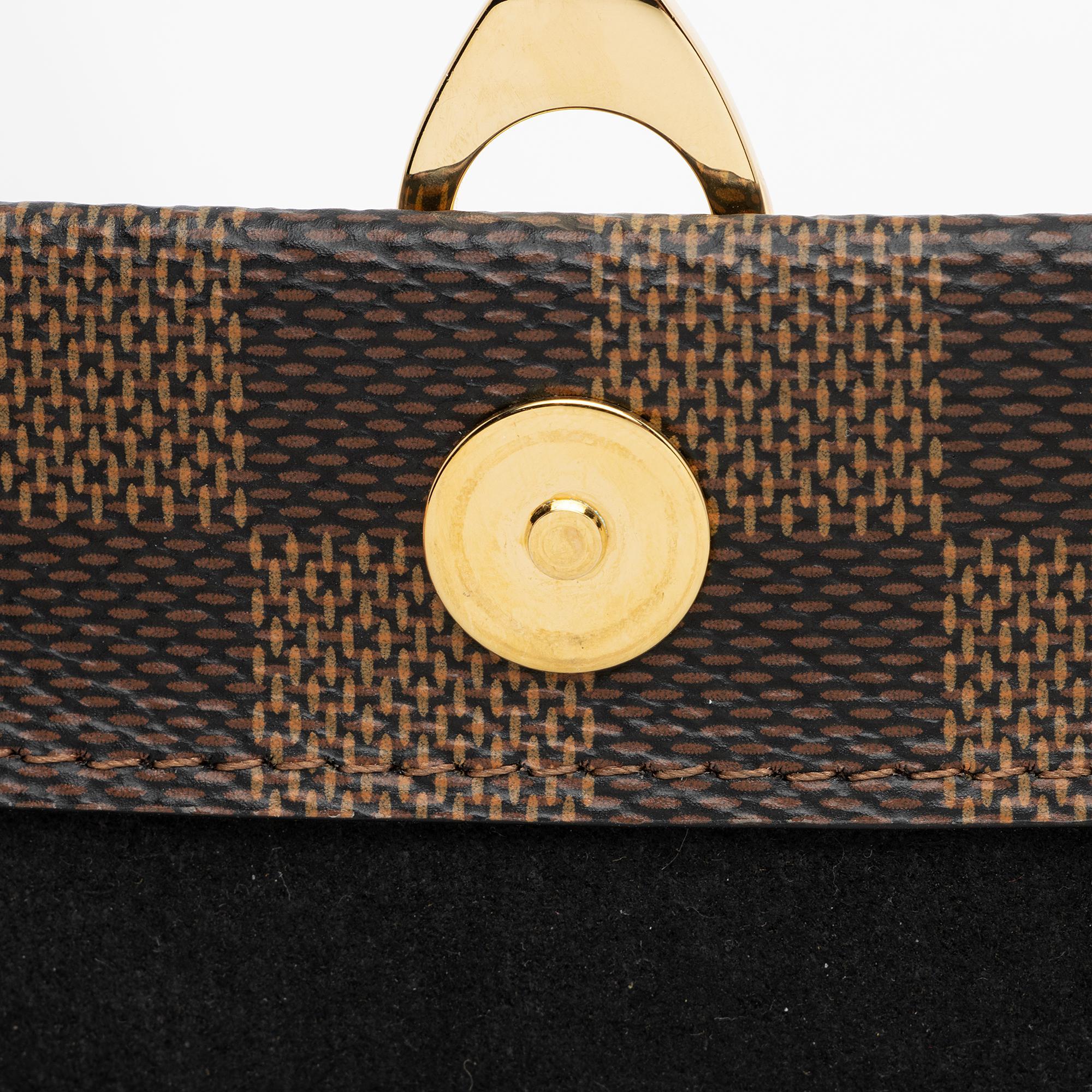 Louis Vuitton Damier Ebene Vavin Chain Wallet (SHF-Q7lkzh)