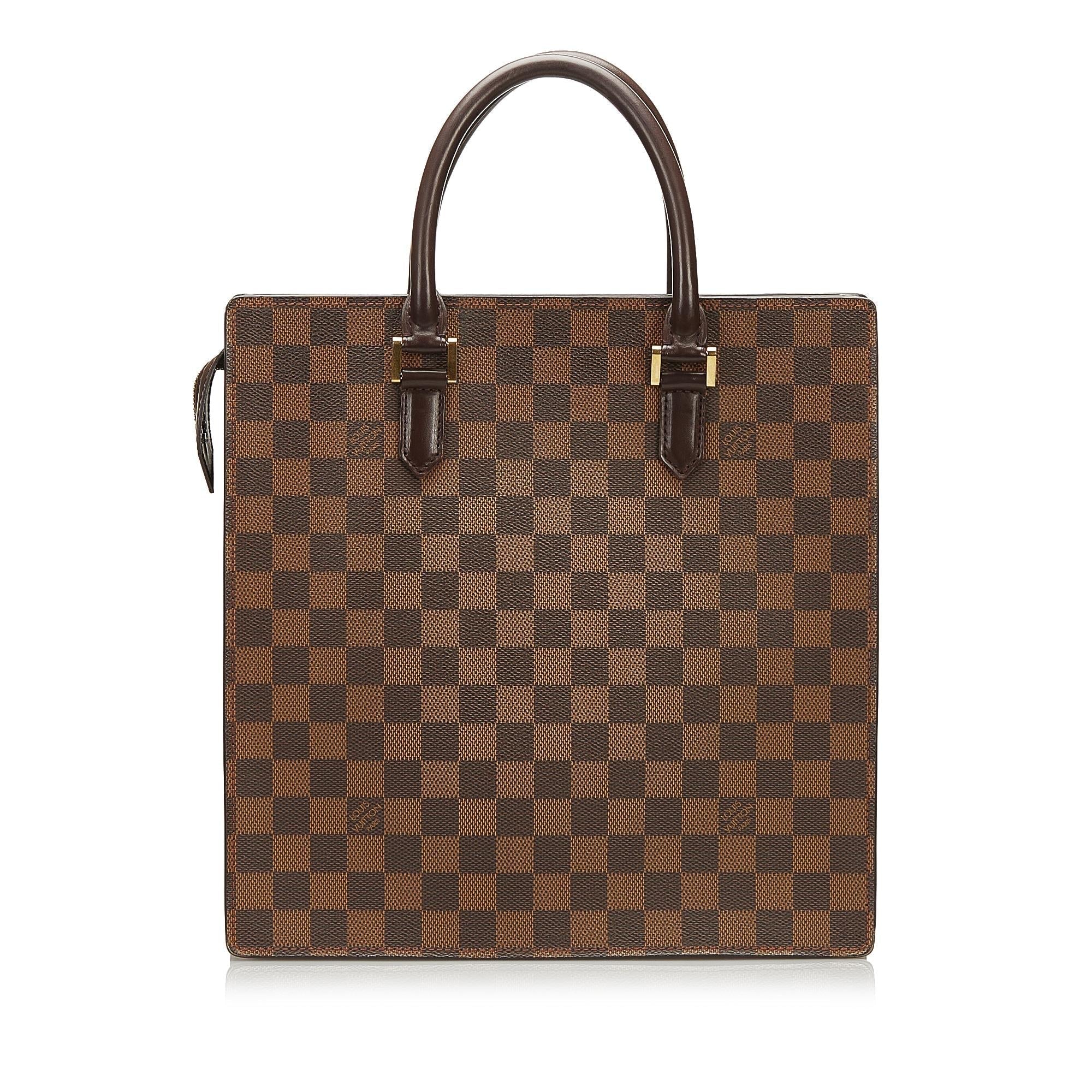 Louis Vuitton Damier Ebene Venice Sac Plat (SHG-36001)