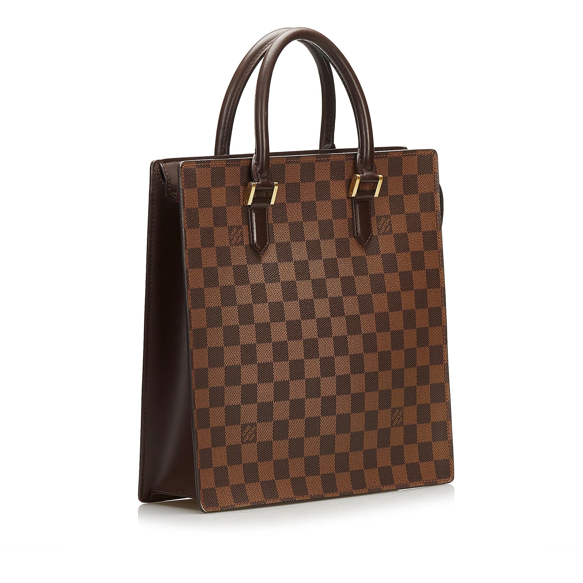 Louis Vuitton Damier Ebene Venice Sac Plat (SHG-36001)