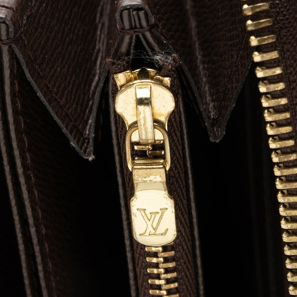 Louis Vuitton Damier Ebene Zippy Wallet (SHF-6R2ow5)