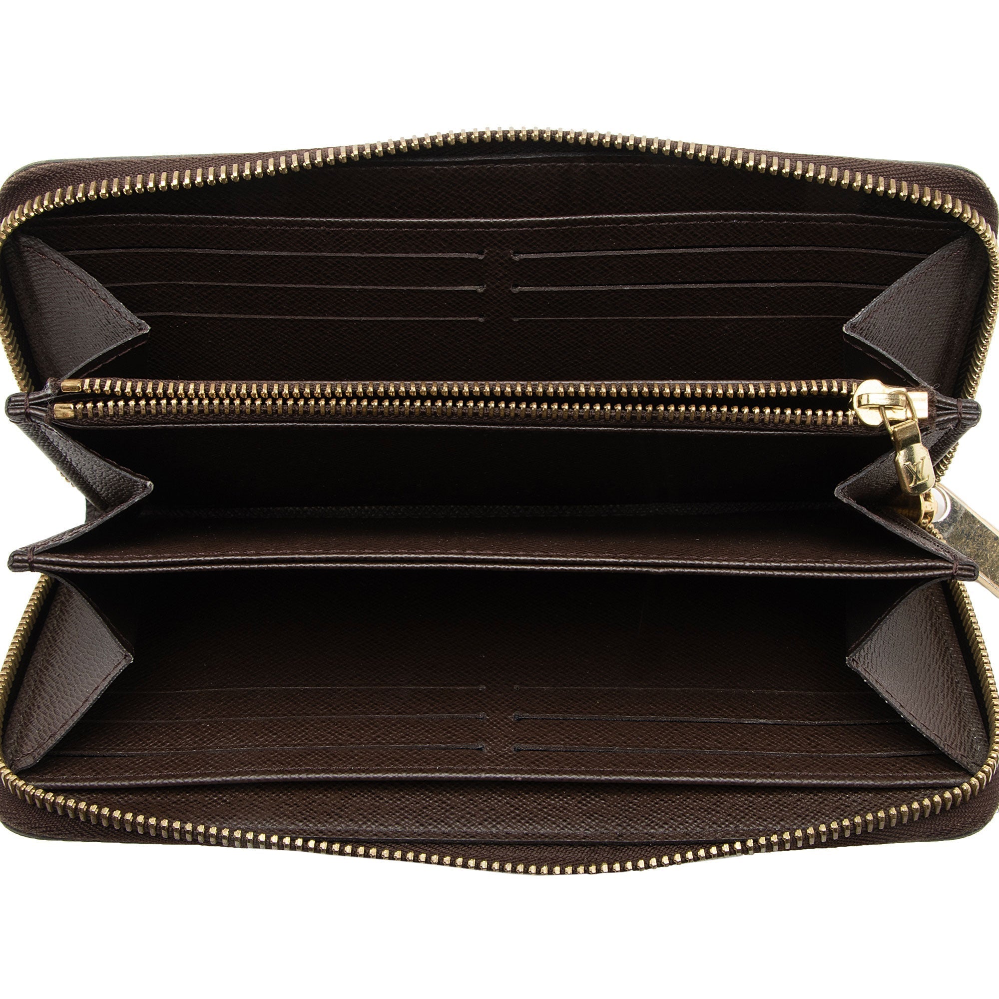 Louis Vuitton Damier Ebene Zippy Wallet (SHF-6R2ow5)