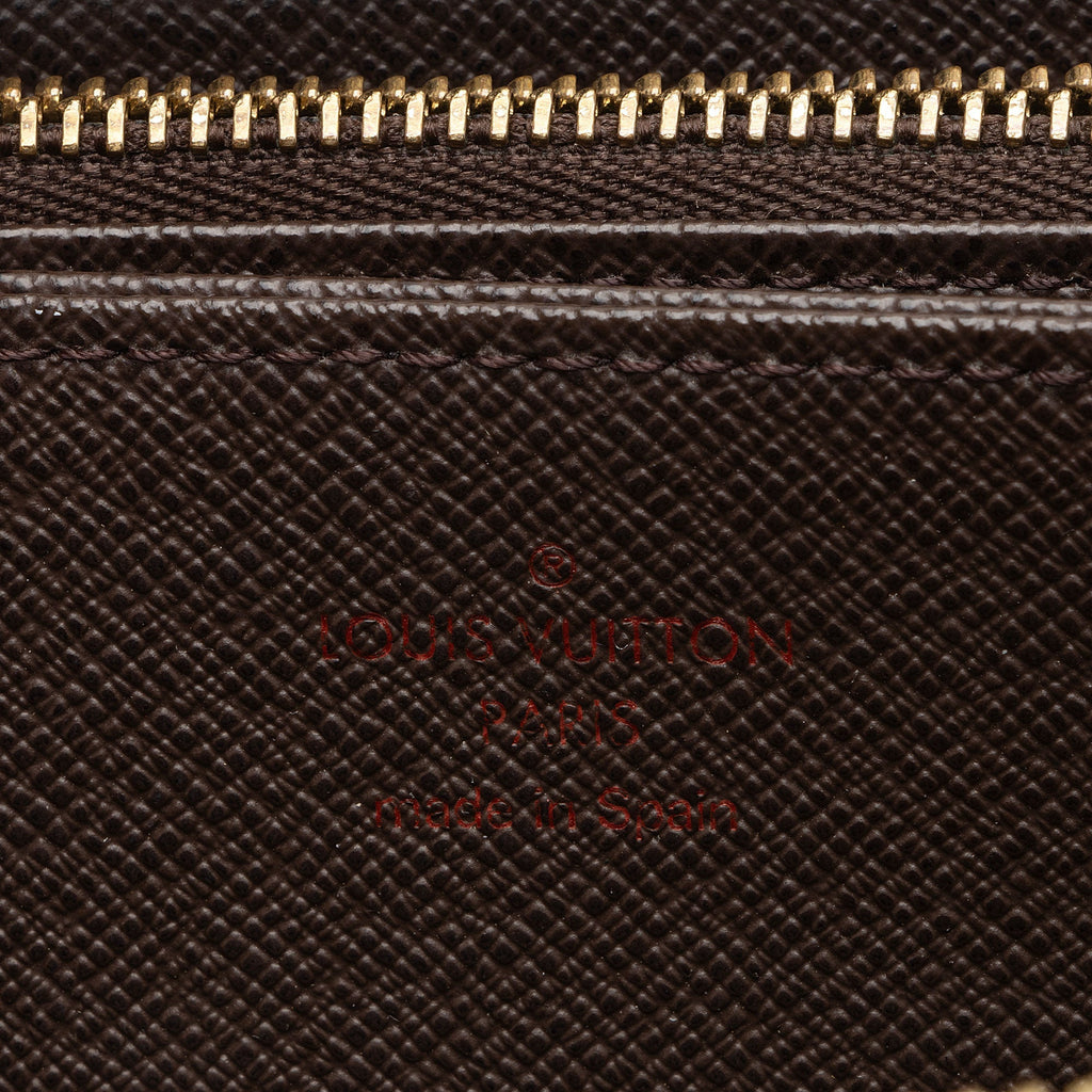 Louis Vuitton Damier Ebene Zippy Wallet (SHF-6R2ow5)