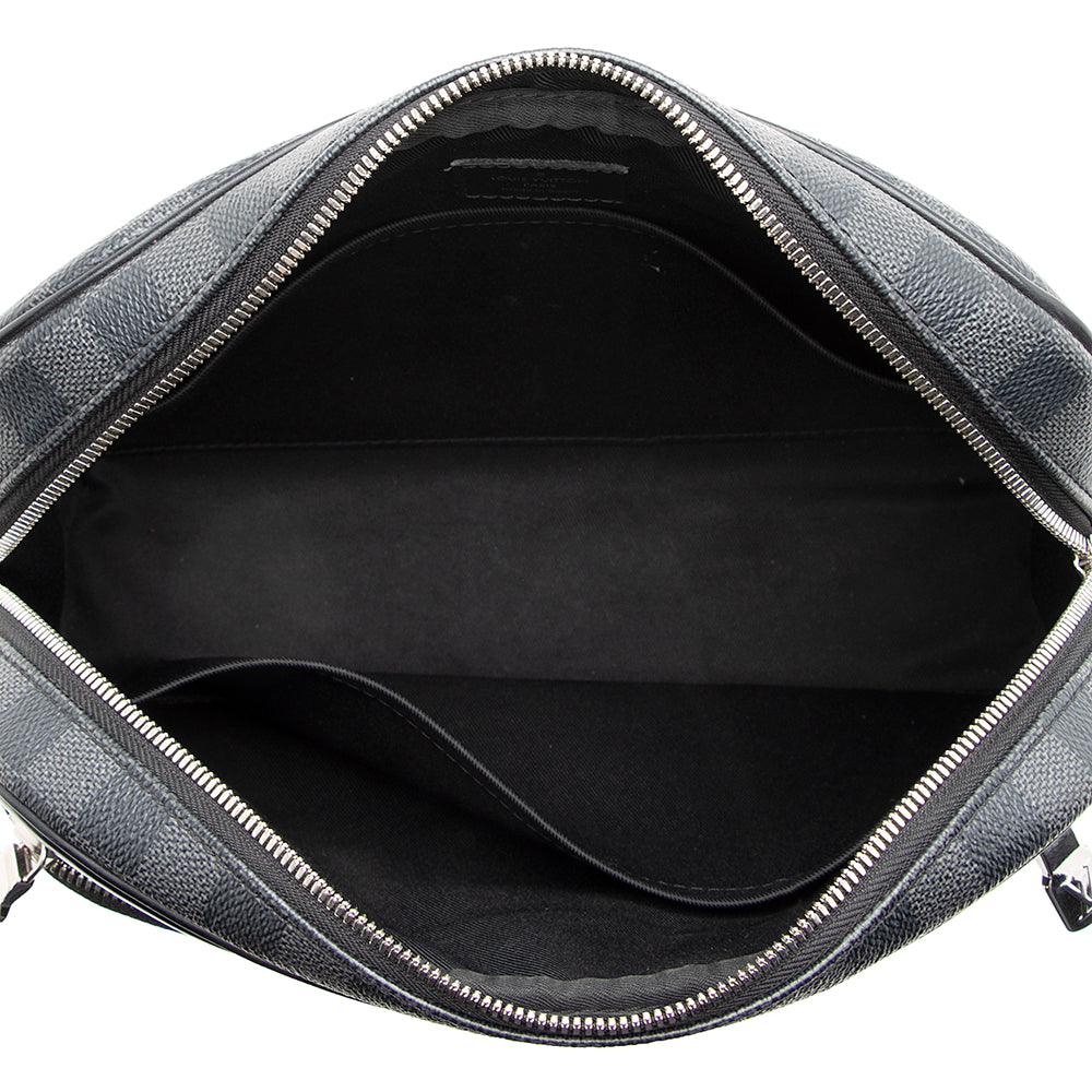 Louis Vuitton Damier Graphite Dayton Reporter MM Messenger Bag (SHF-20062)