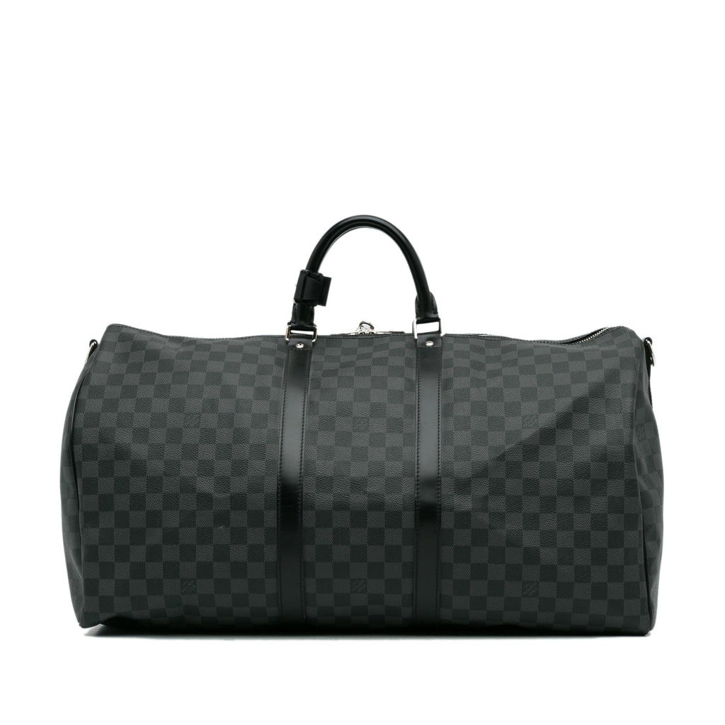 Louis Vuitton Damier Graphite Keepall Bandouliere 55 (SHG-xrkvxr)