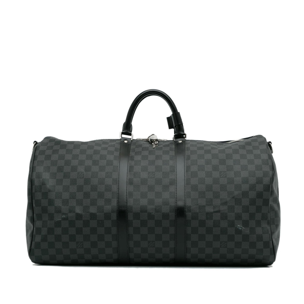 Louis Vuitton Damier Graphite Keepall Bandouliere 55 (SHG-xrkvxr)