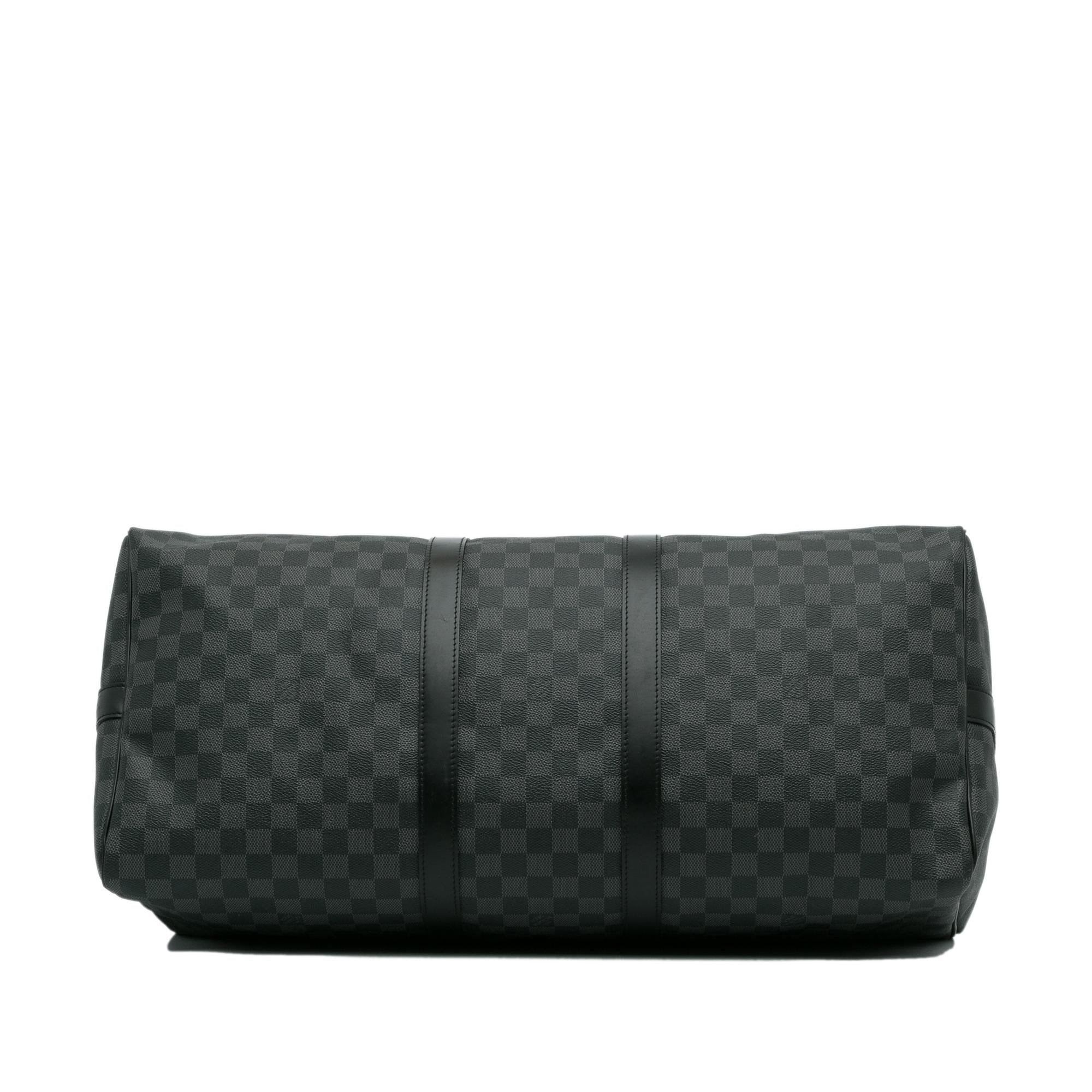 Louis Vuitton Damier Graphite Keepall Bandouliere 55 (SHG-xrkvxr)