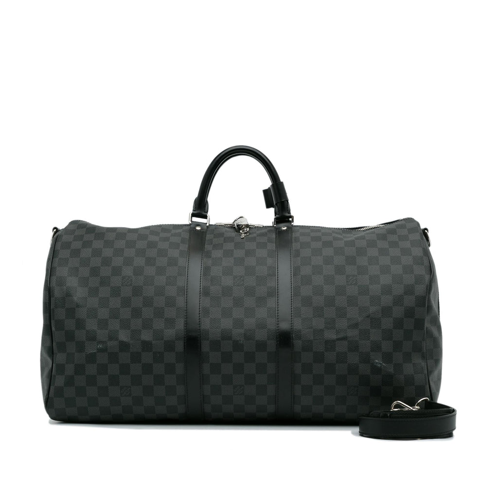 Louis Vuitton Damier Graphite Keepall Bandouliere 55 (SHG-xrkvxr)