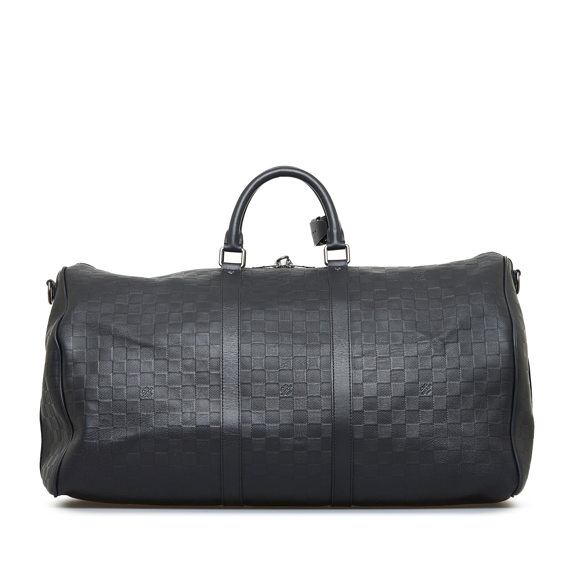 Louis Vuitton Damier Infini Keepall Bandouliere 55 (SHG-11QoKd)