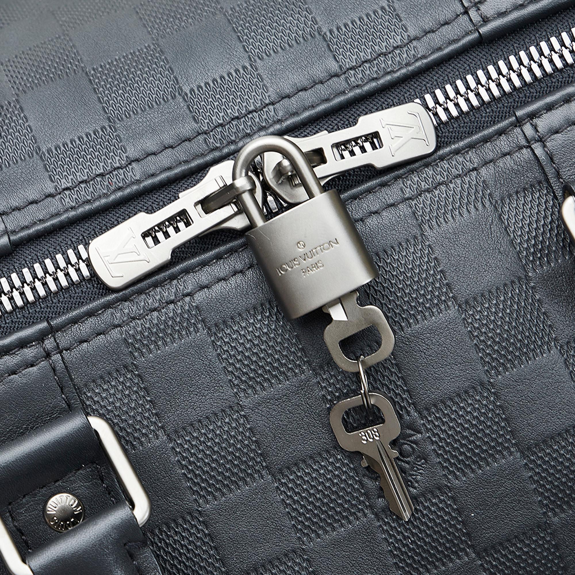 Louis Vuitton Damier Infini Keepall Bandouliere 55 (SHG-11QoKd)