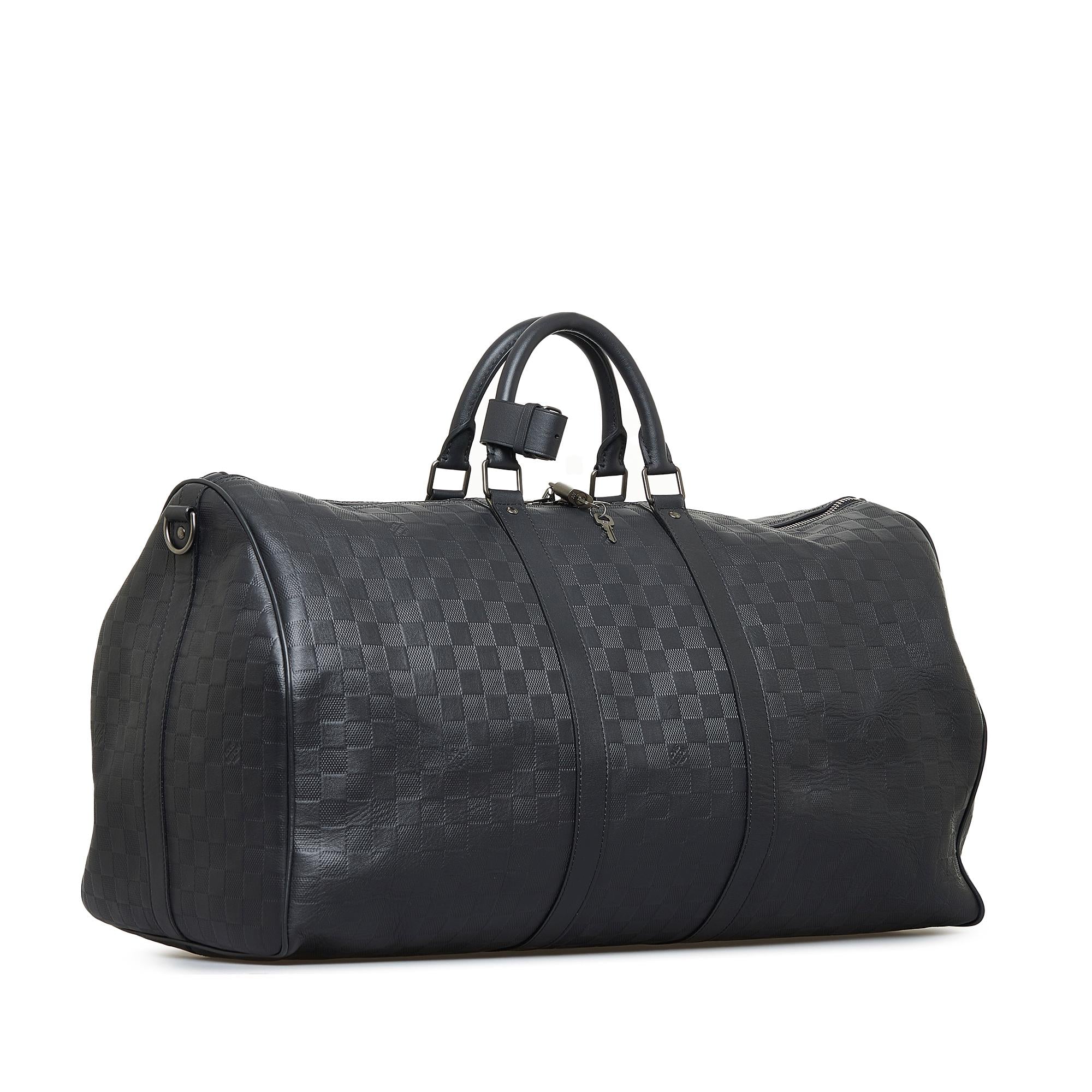 Louis Vuitton Damier Infini Keepall Bandouliere 55 (SHG-11QoKd)