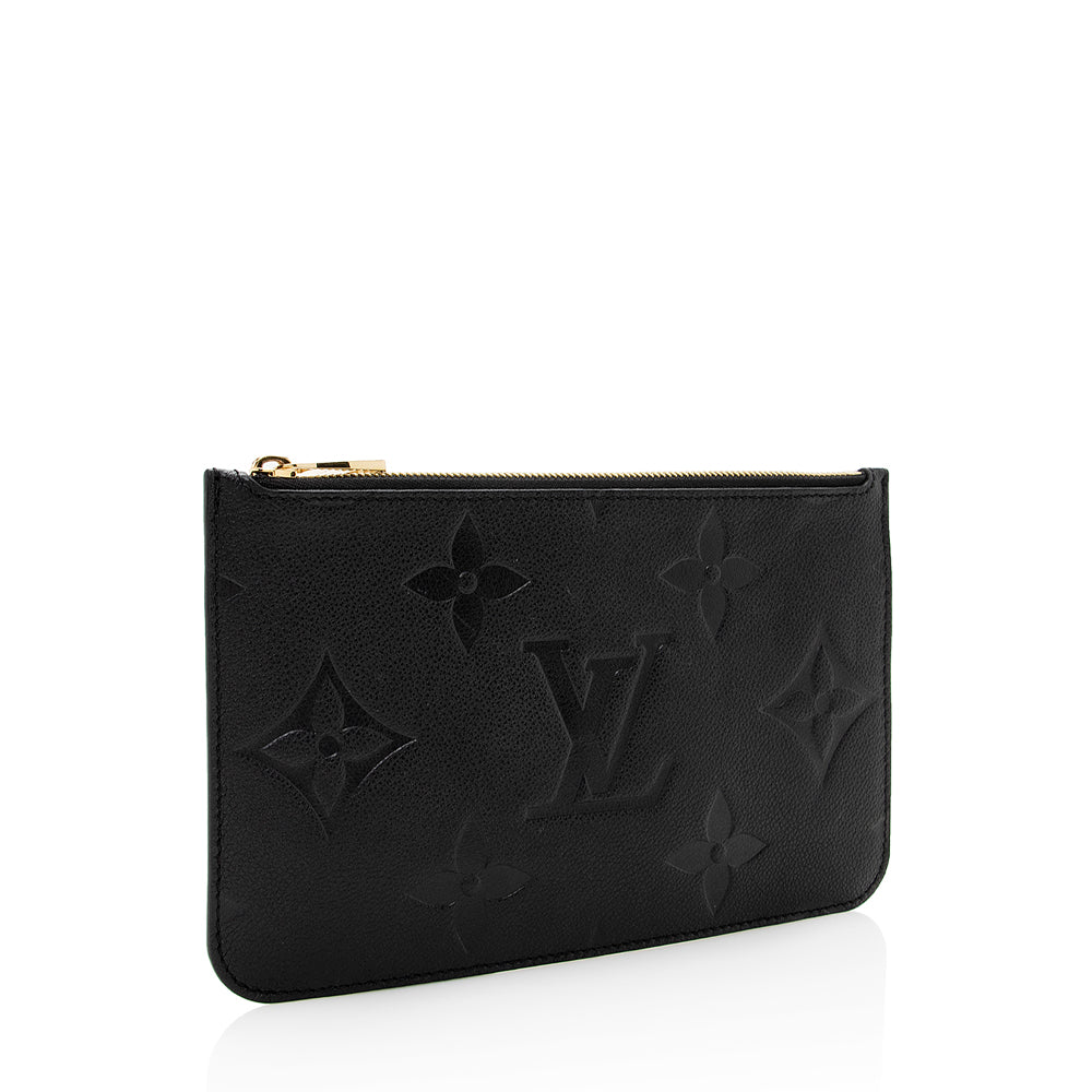 Louis Vuitton Empreinte Giant Monogram Neverfull MM Pochette (SHF-19213)
