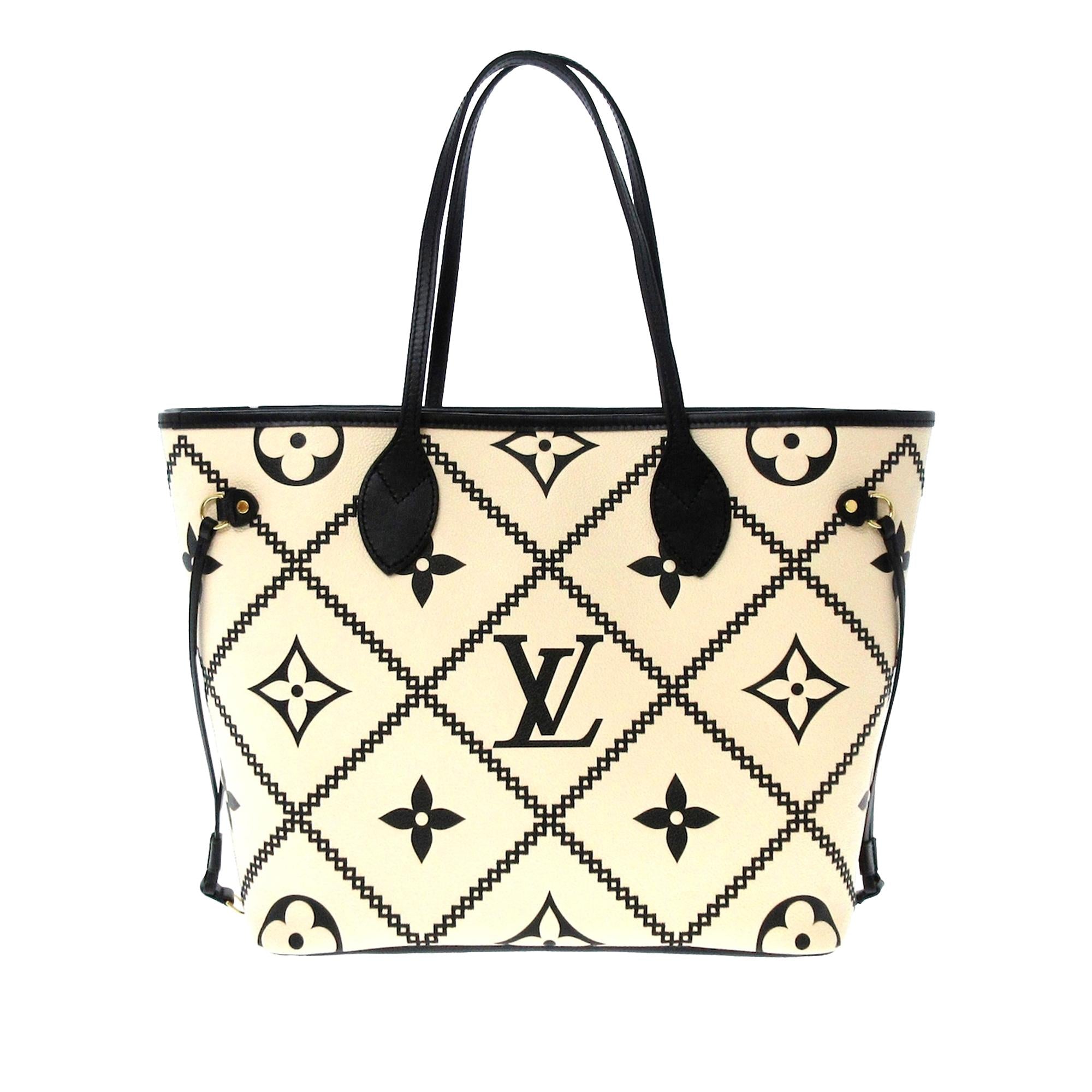 Louis Vuitton Empreinte Monogram Giant Broderies Neverfull MM (SHG-F1CNBX)