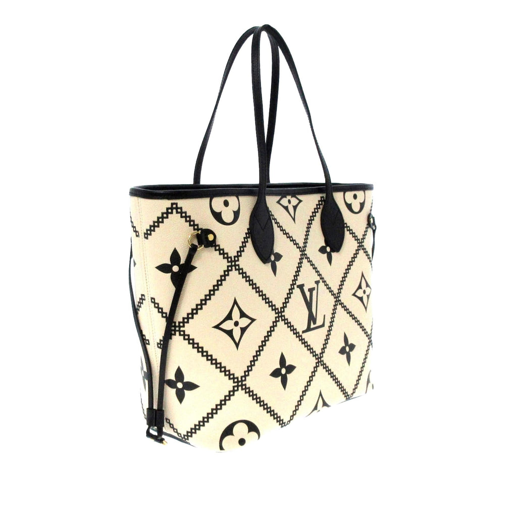 Louis Vuitton Empreinte Monogram Giant Broderies Neverfull MM (SHG-F1CNBX)