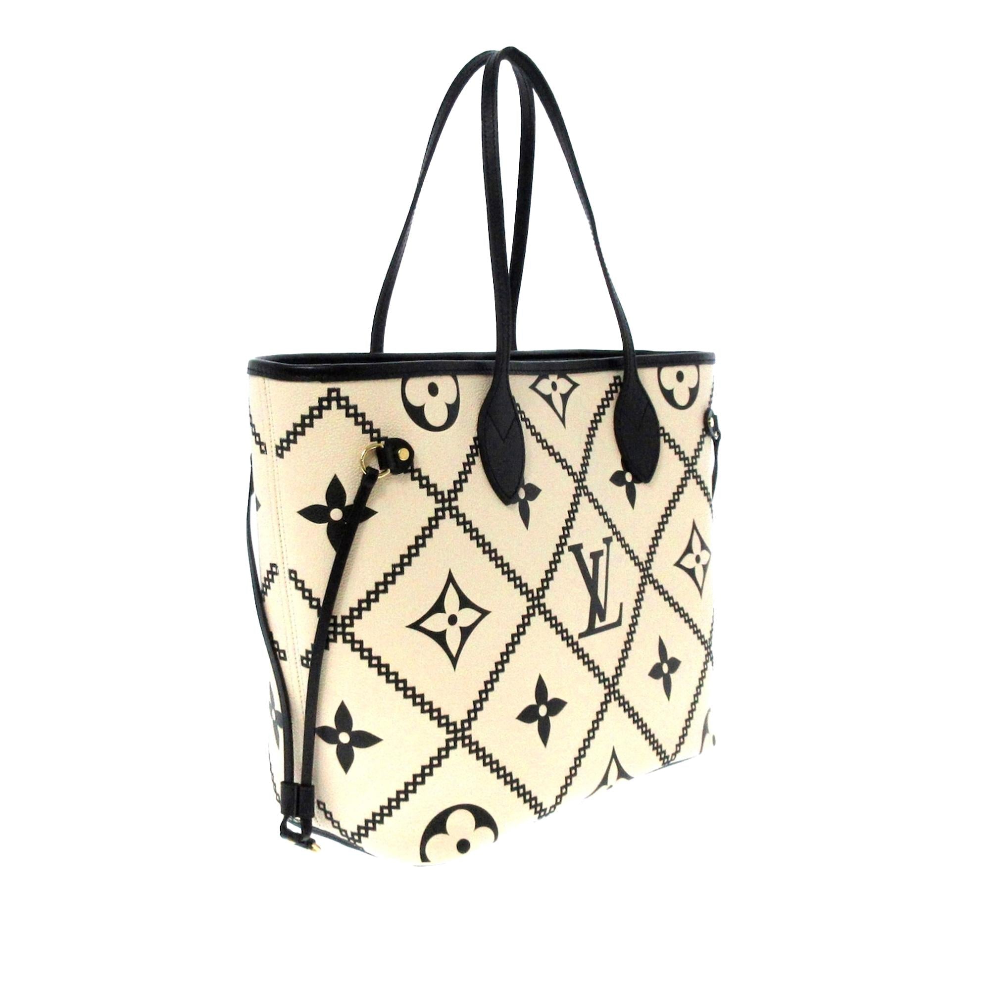 Louis Vuitton Empreinte Monogram Giant Broderies Neverfull MM (SHG-F1CNBX)