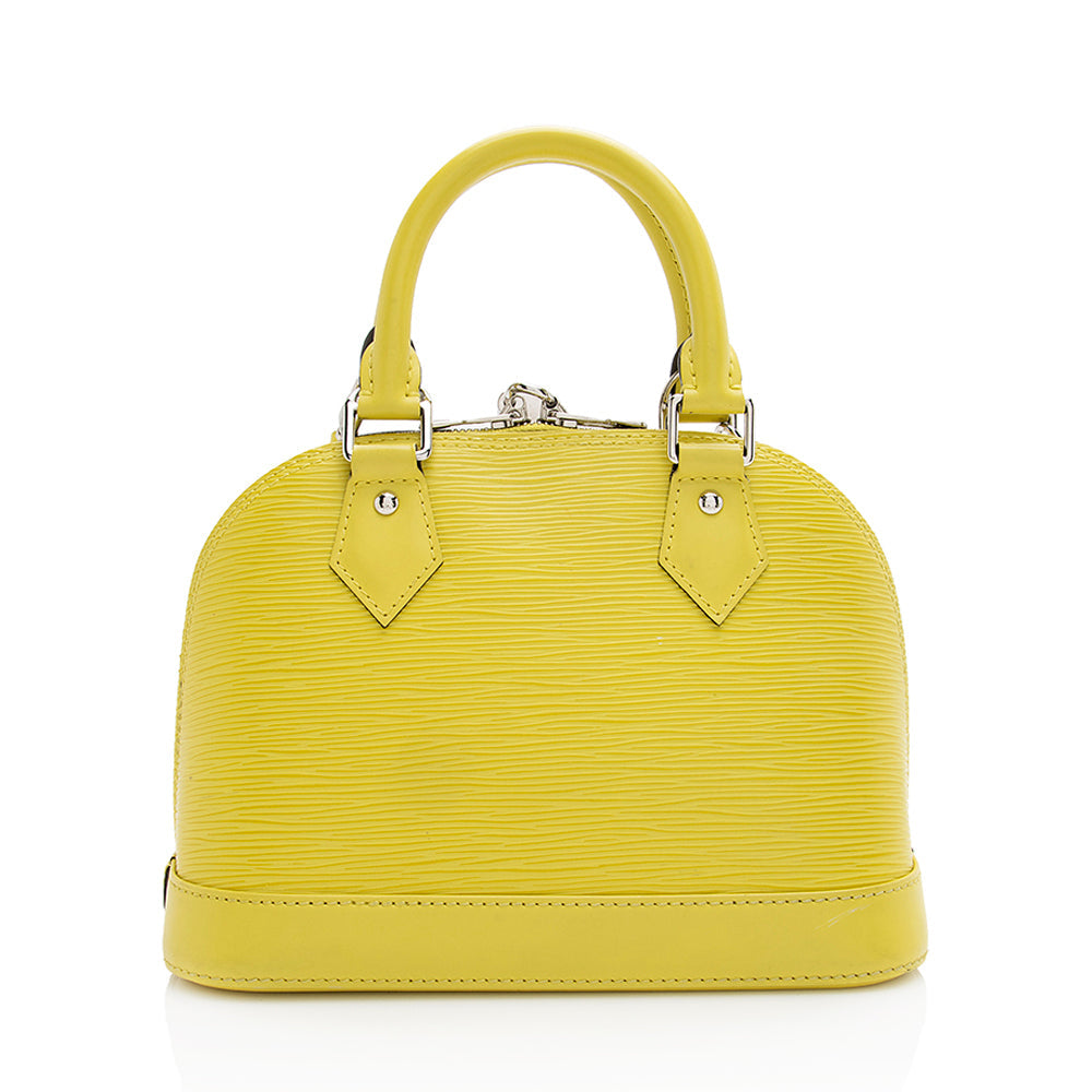 Louis Vuitton Epi Leather Alma BB Satchel (SHF-22064)