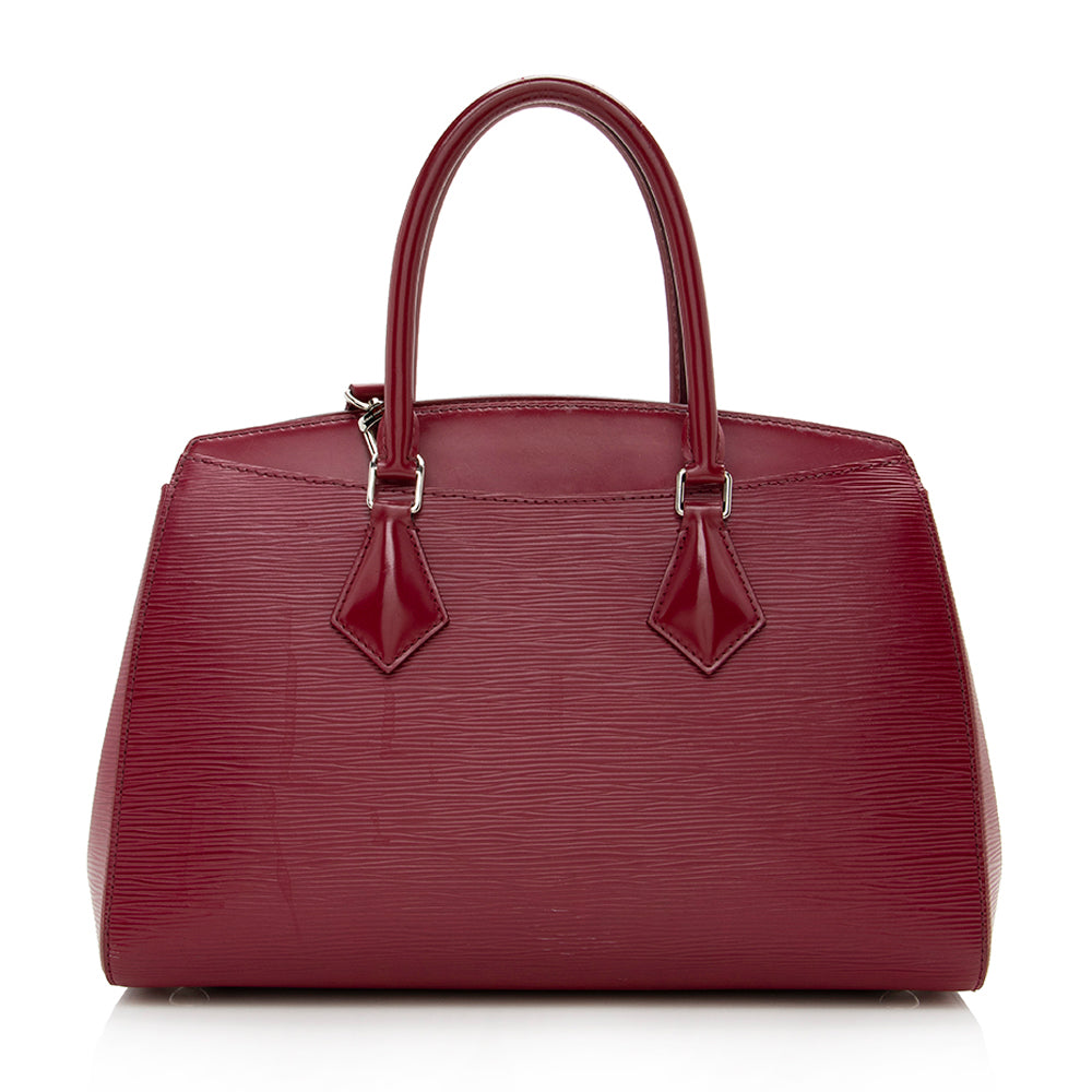 Louis Vuitton Epi Leather Soufflot MM Satchel (SHF-16088)