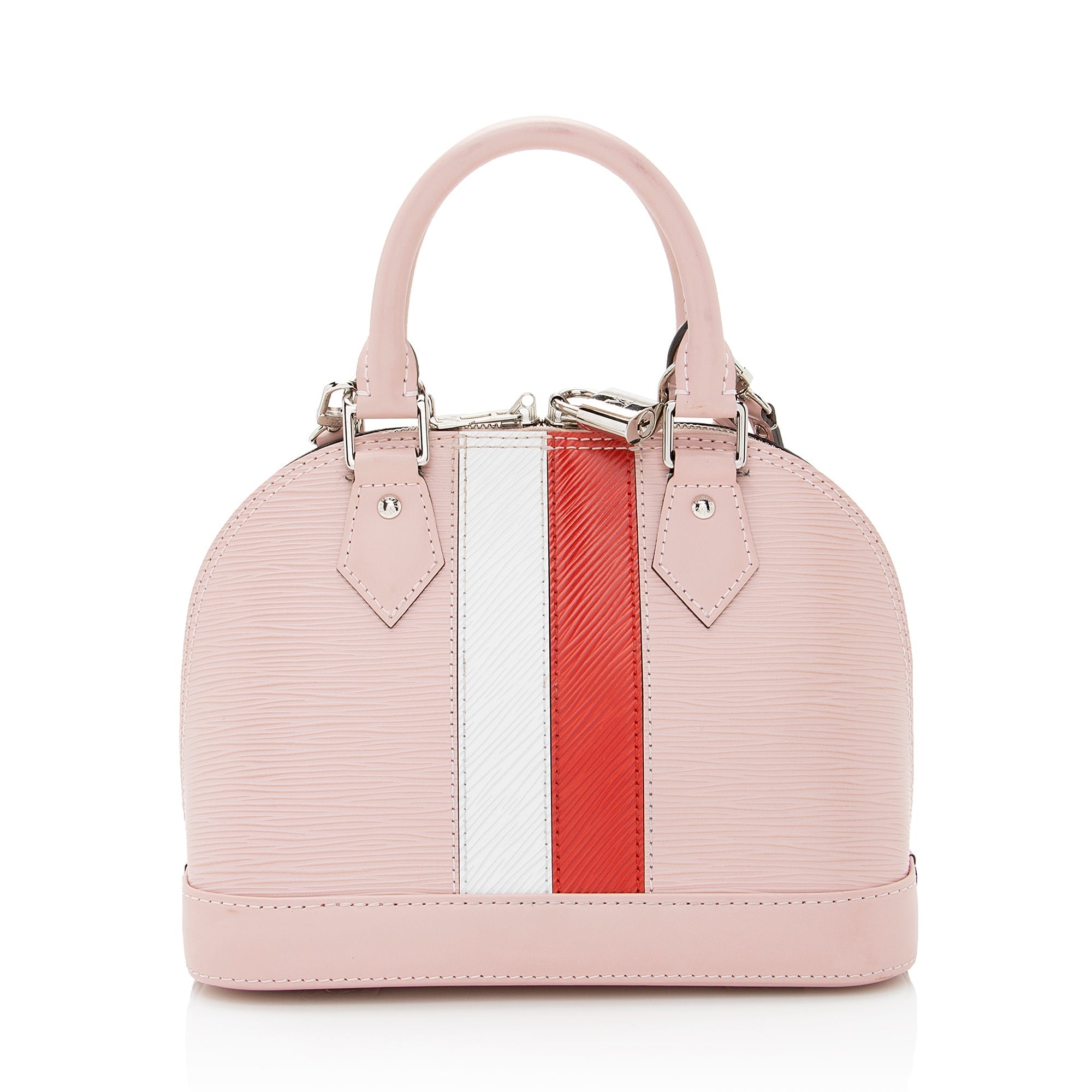 Louis Vuitton Epi Leather Stripes Alma BB Satchel (SHF-22258)