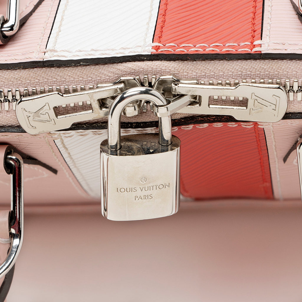 Louis Vuitton Epi Leather Stripes Alma BB Satchel (SHF-22258)