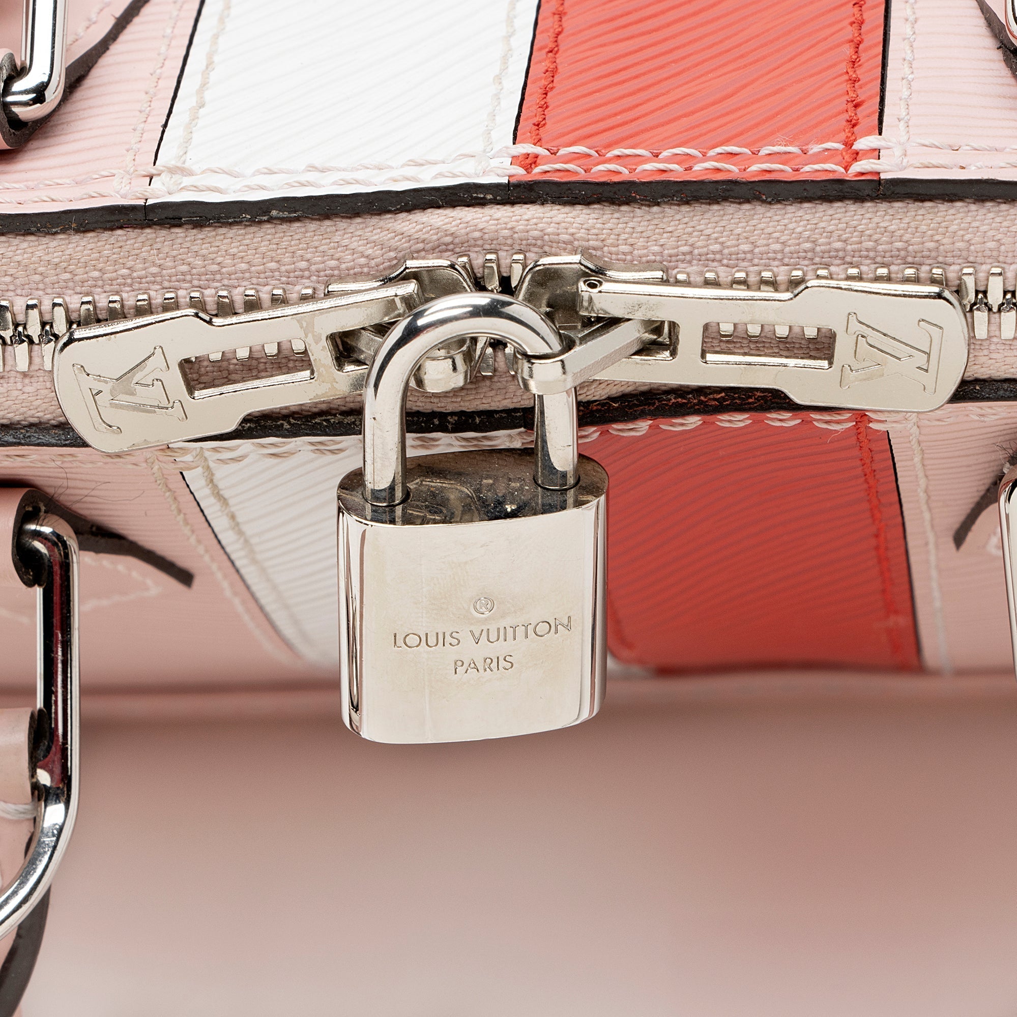 Louis Vuitton Epi Leather Stripes Alma BB Satchel (SHF-22258)
