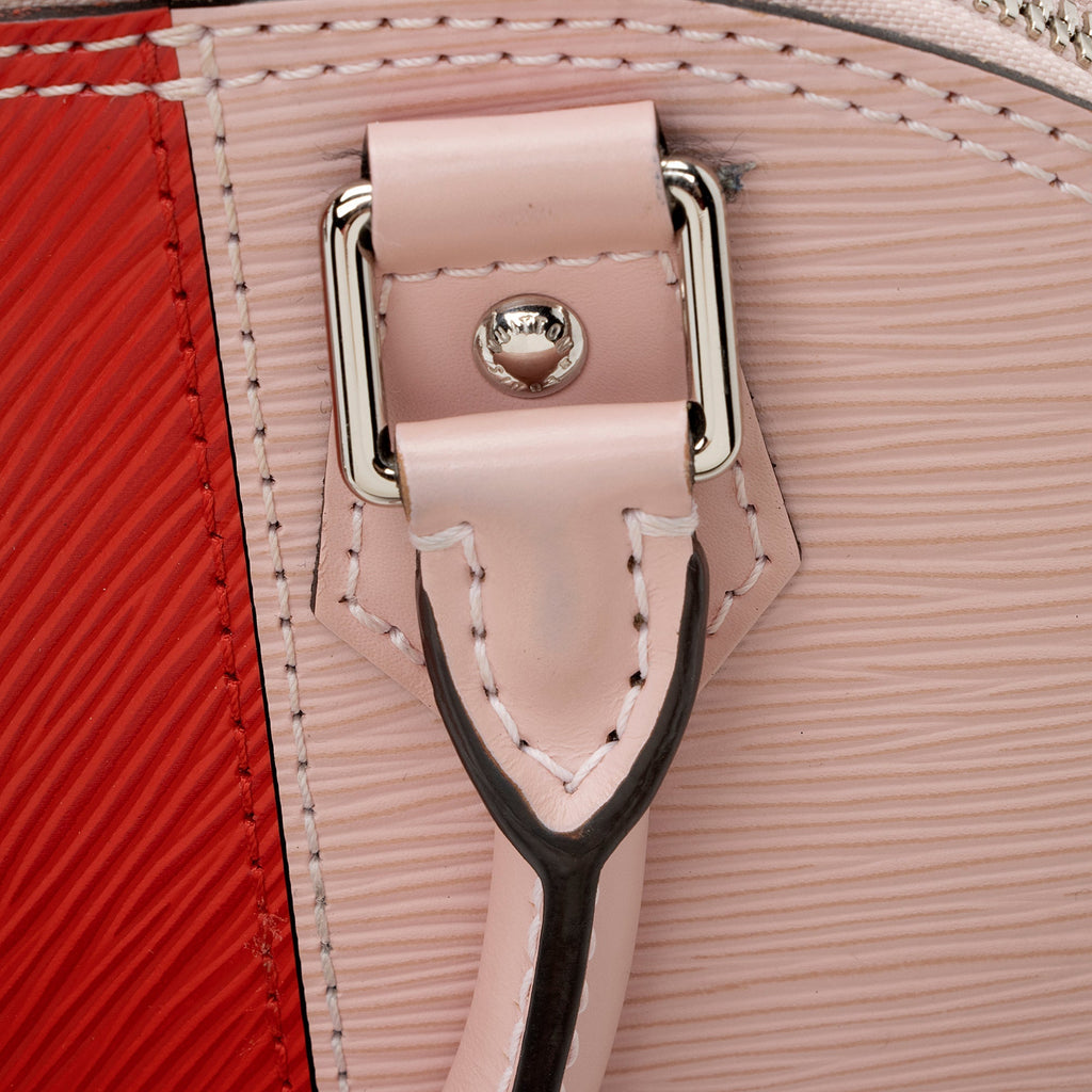 Louis Vuitton Epi Leather Stripes Alma BB Satchel (SHF-22258)