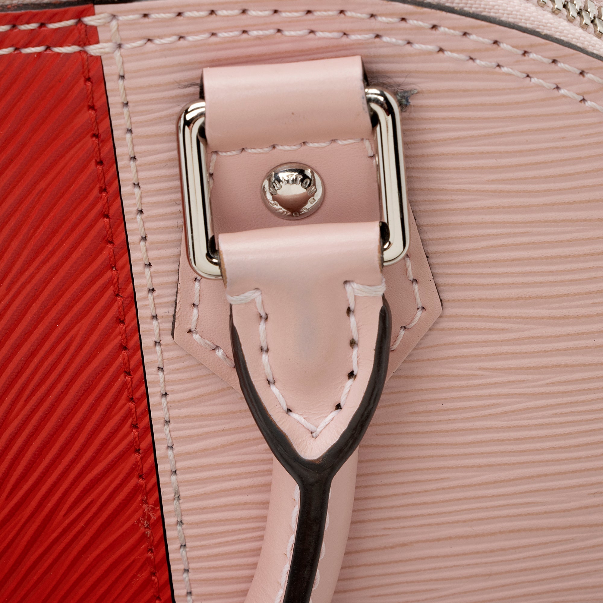 Louis Vuitton Epi Leather Stripes Alma BB Satchel (SHF-22258)