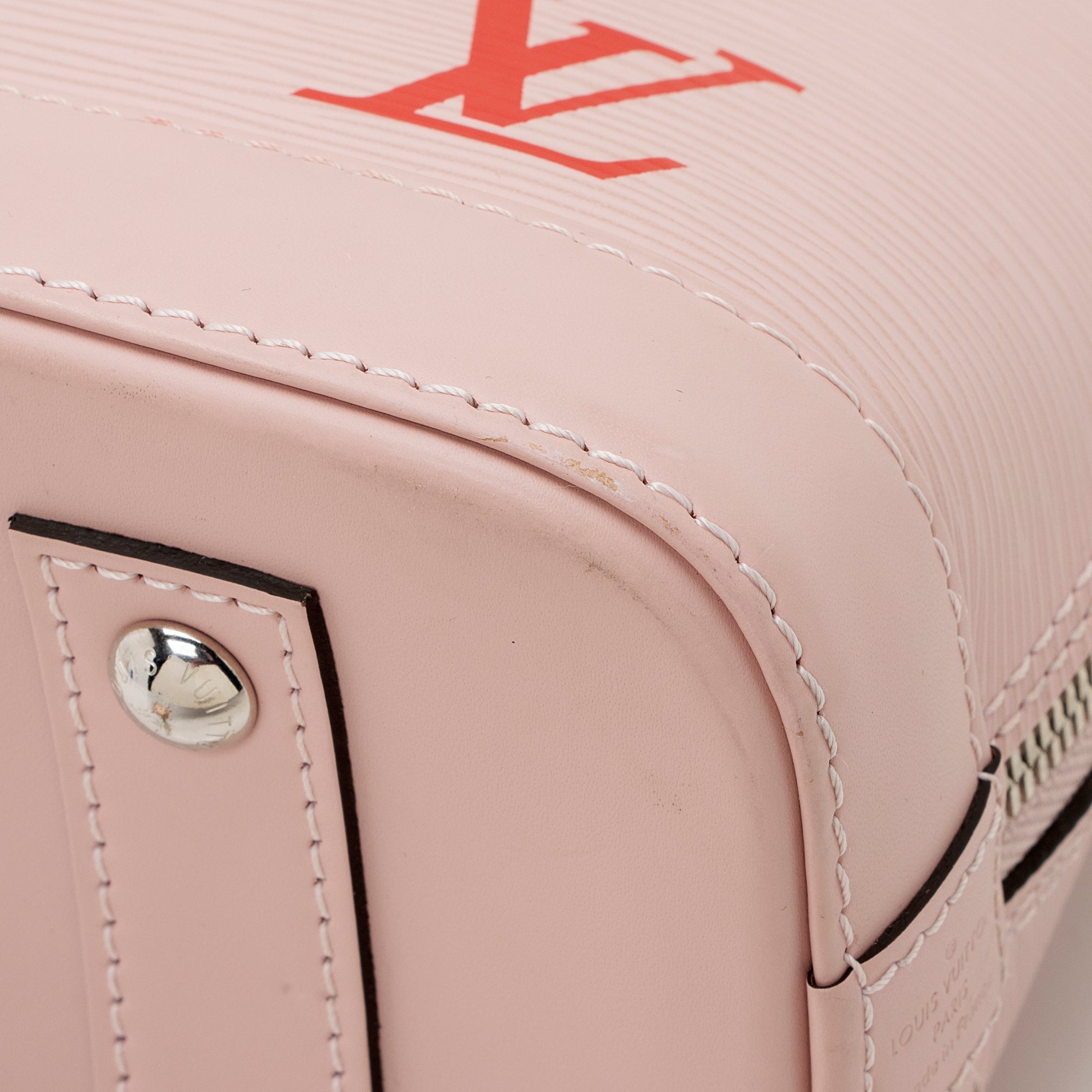Louis Vuitton Epi Leather Stripes Alma BB Satchel (SHF-22258)
