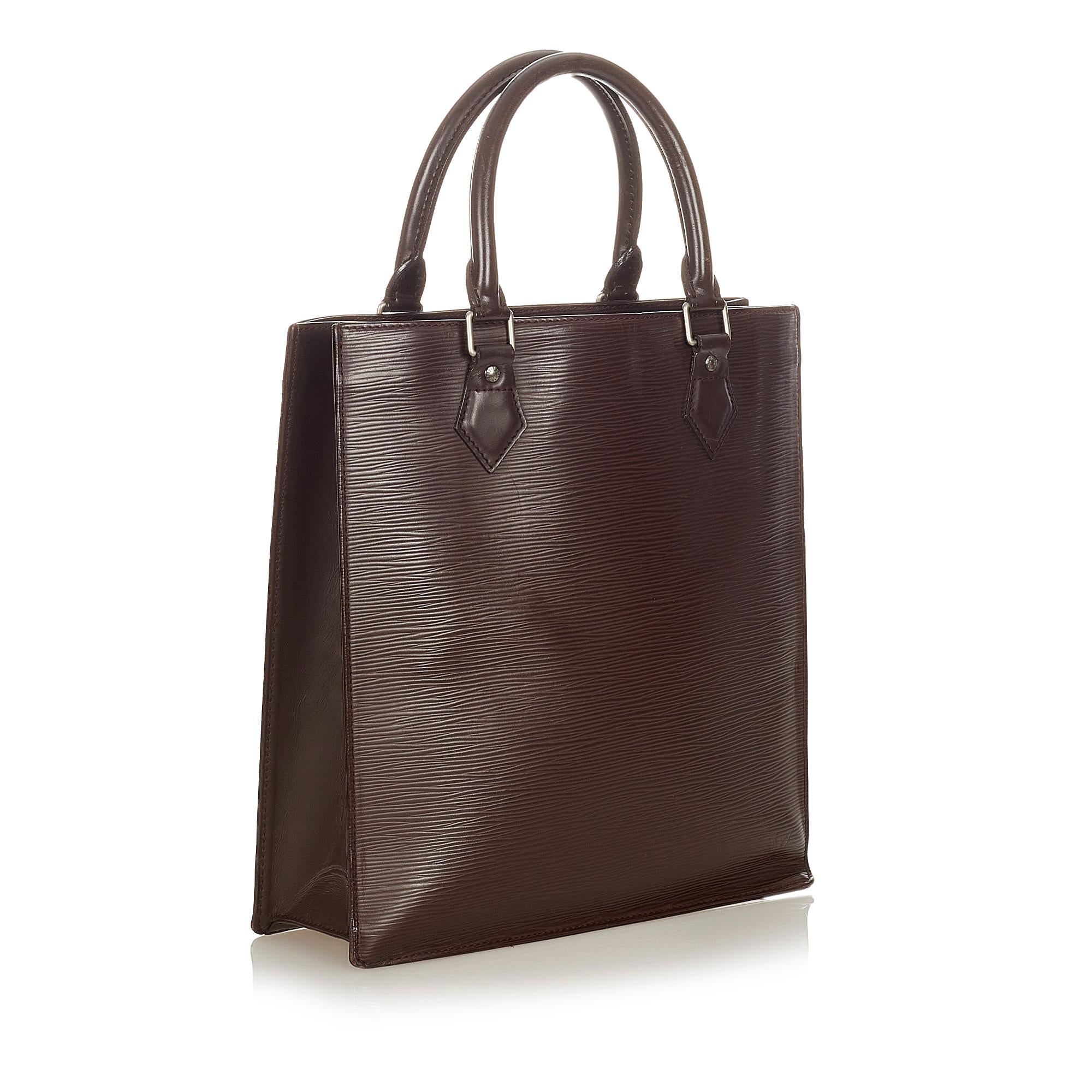 Louis Vuitton Epi Sac Plat PM (SHG-tibl2g)