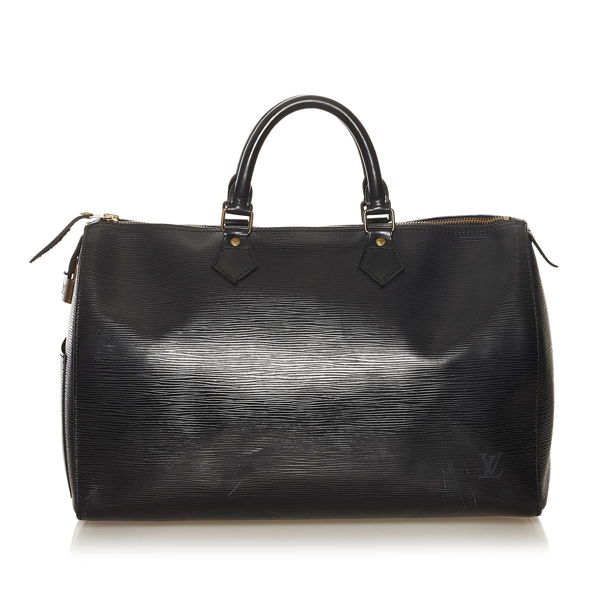 Louis Vuitton Epi Speedy 35 (SHG-34570)
