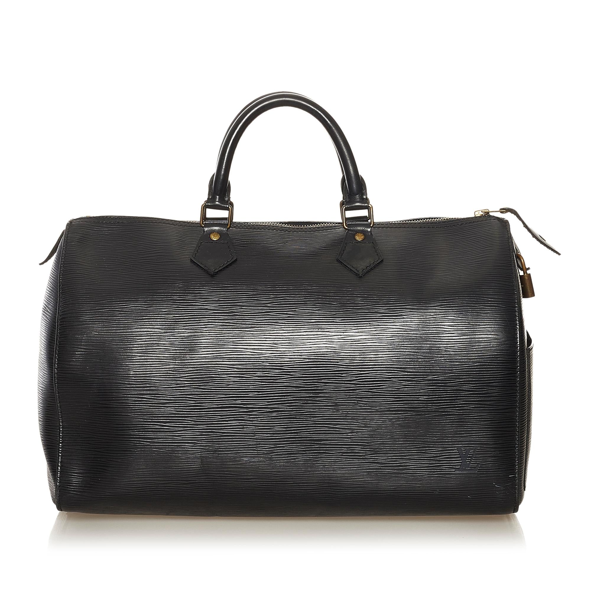Louis Vuitton Epi Speedy 35 (SHG-34570)