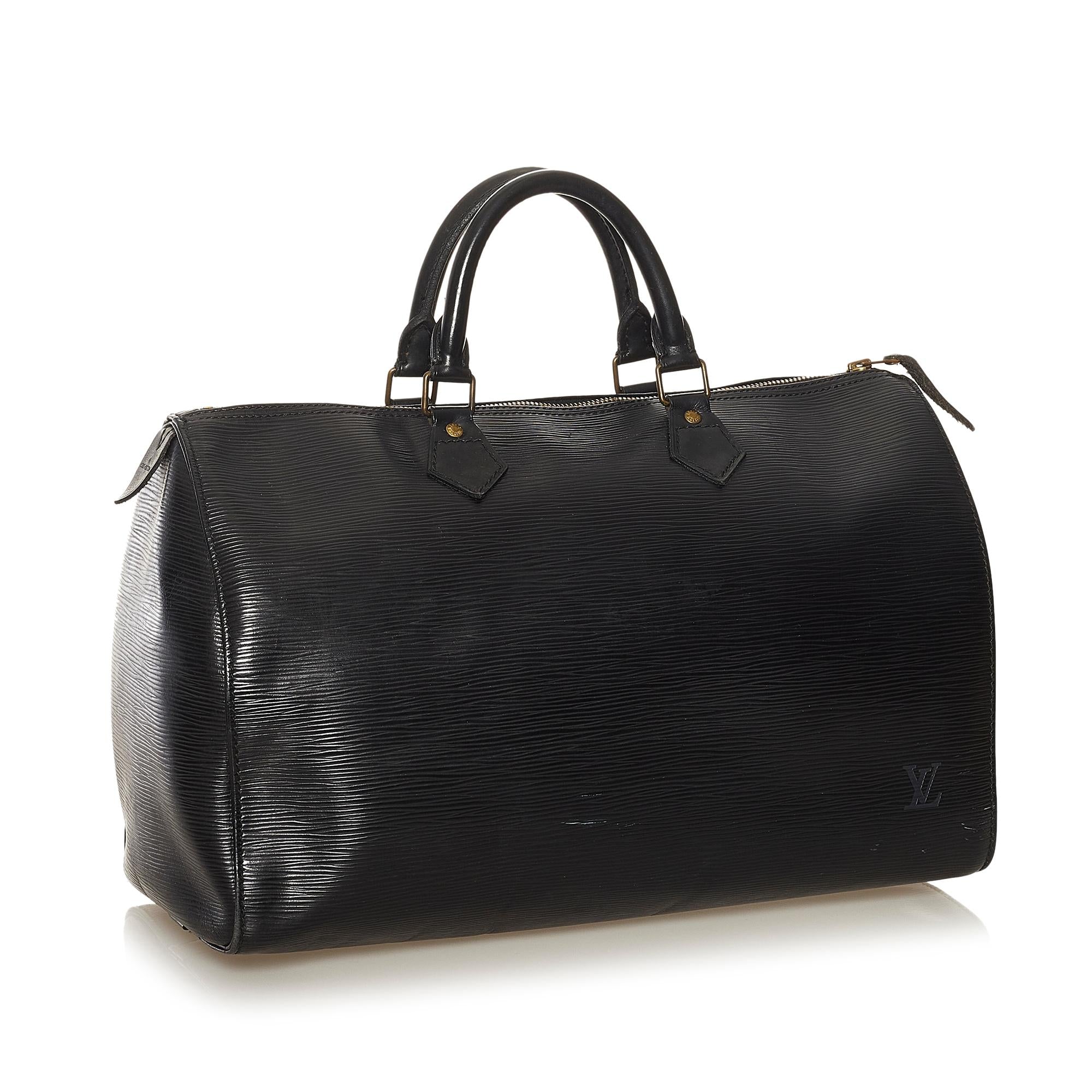 Louis Vuitton Epi Speedy 35 (SHG-34570)