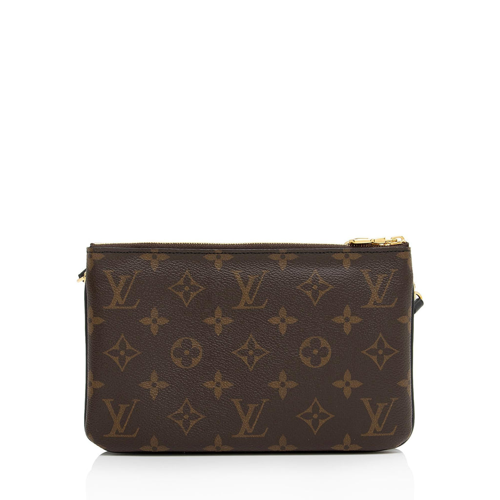 Louis Vuitton Giant Monogram Canvas Double Zip Pochette (SHF-MSaiE4)