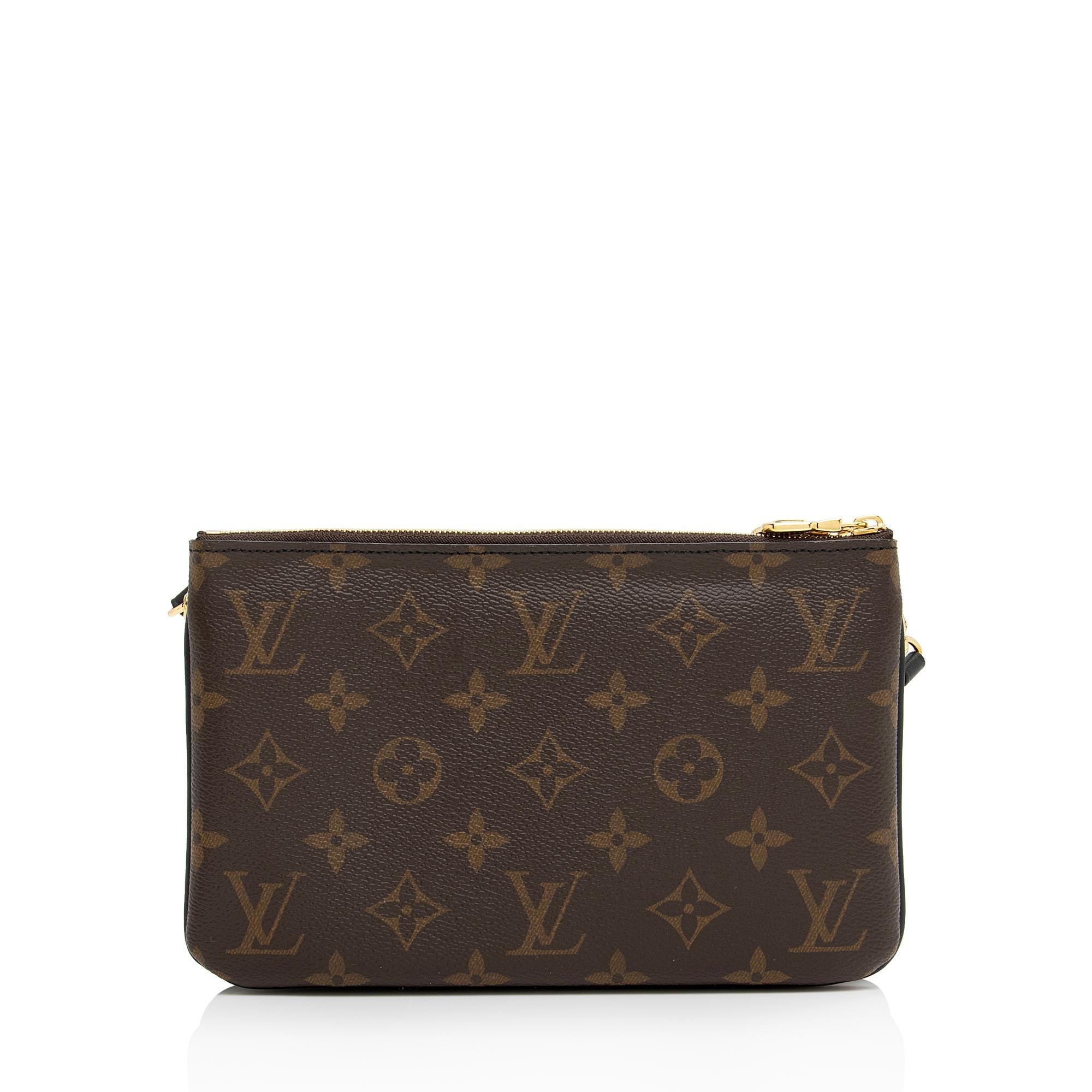 Louis Vuitton Giant Monogram Canvas Double Zip Pochette (SHF-MSaiE4)
