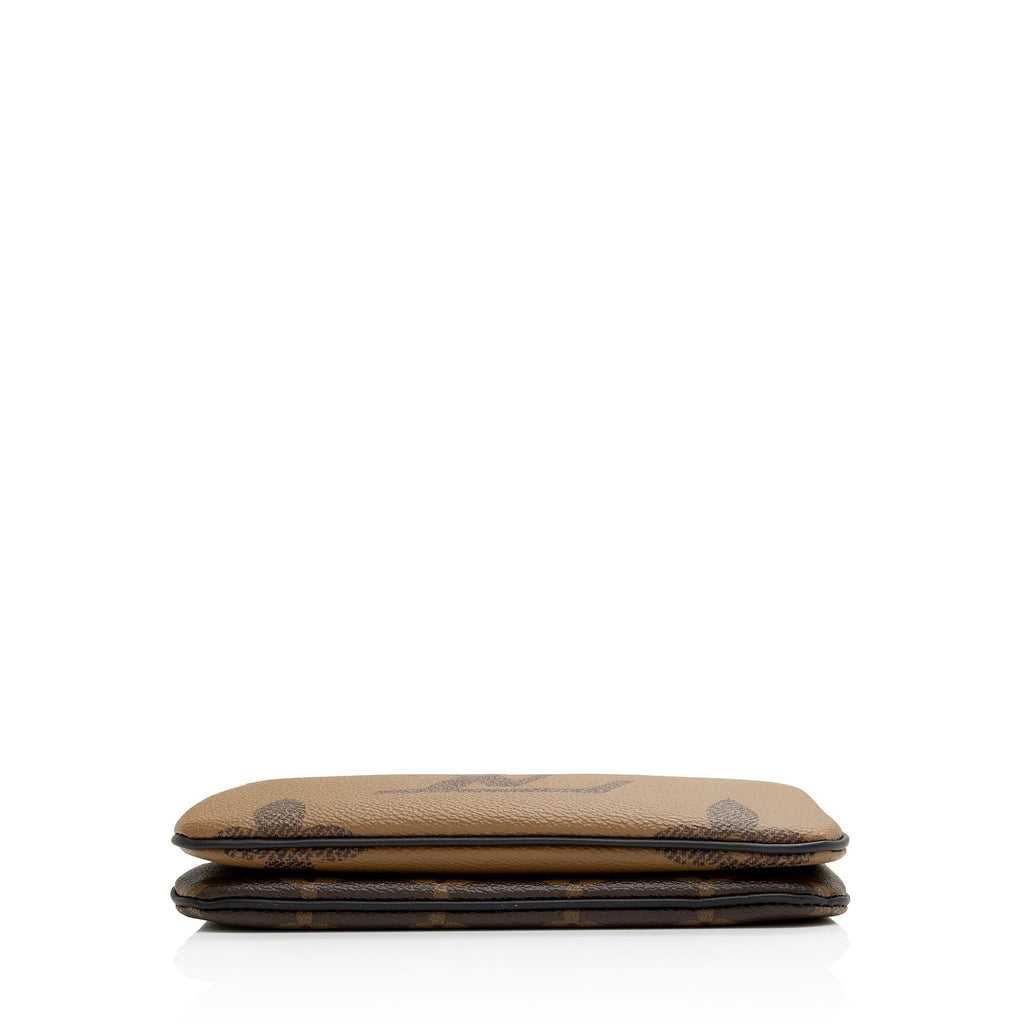 Louis Vuitton Giant Monogram Canvas Double Zip Pochette (SHF-MSaiE4)